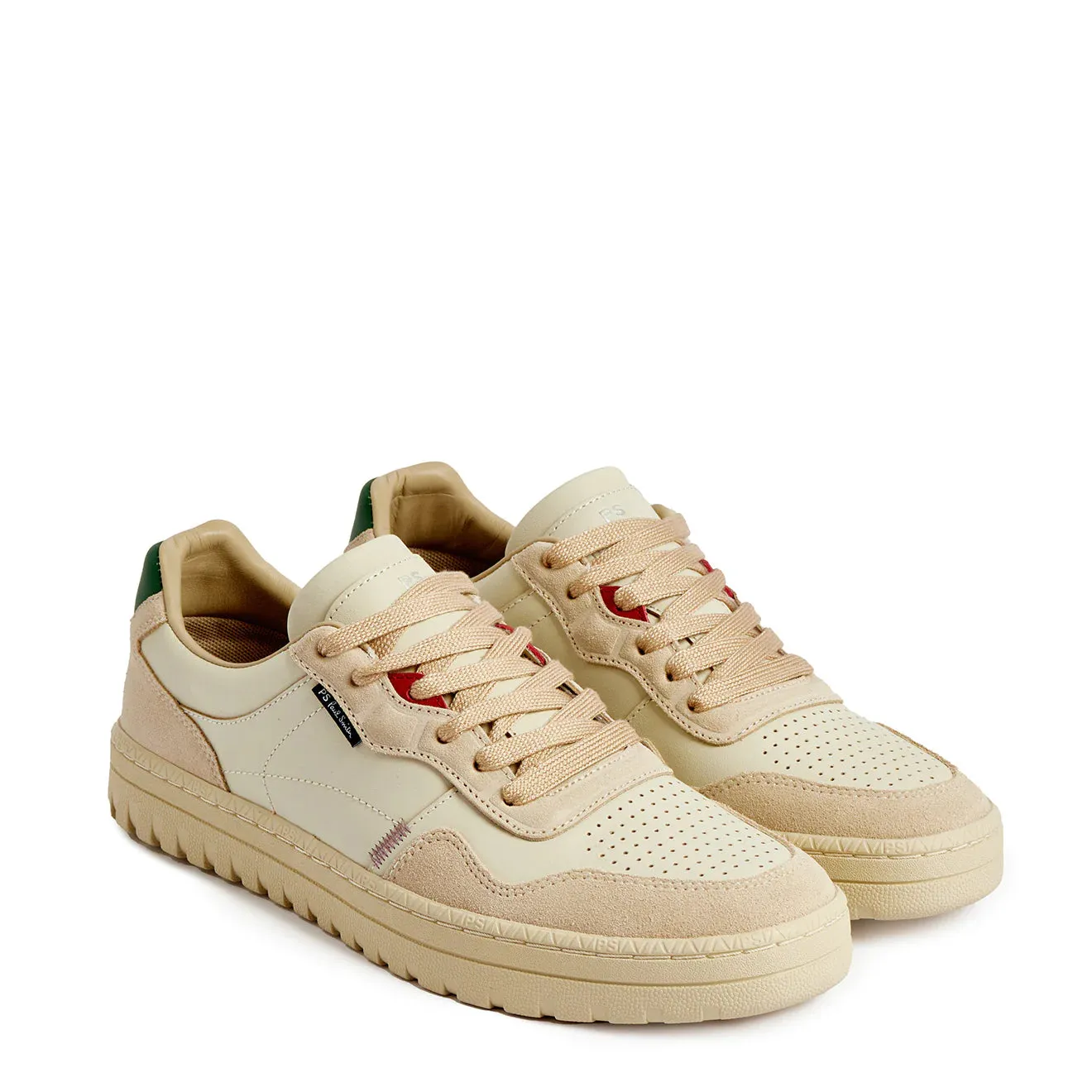 Paul Smith Schuh Ellis Weiß Grün Tab Weiß