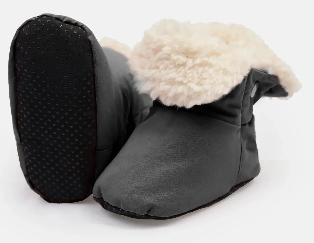 7 Uhr Enfant Baby-Stiefel - Benji - Rauchgrau, 12-24 Monate