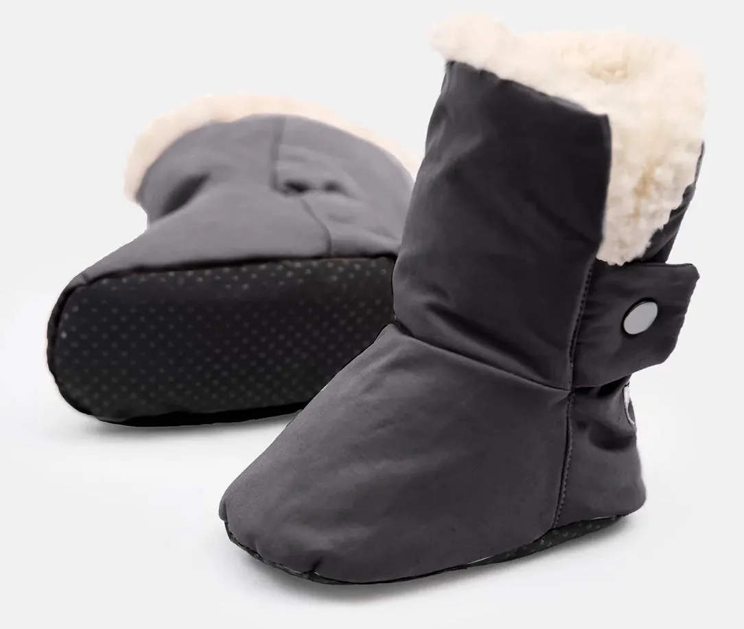 7 Uhr Enfant Baby-Stiefel - Benji - Rauchgrau, 12-24 Monate