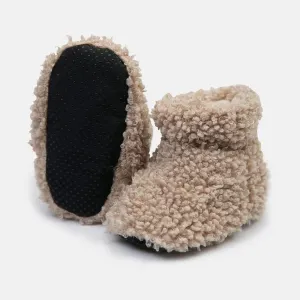 7 Uhr Enfant Baby-Stiefelchen - Teddy, 0-6 Monate