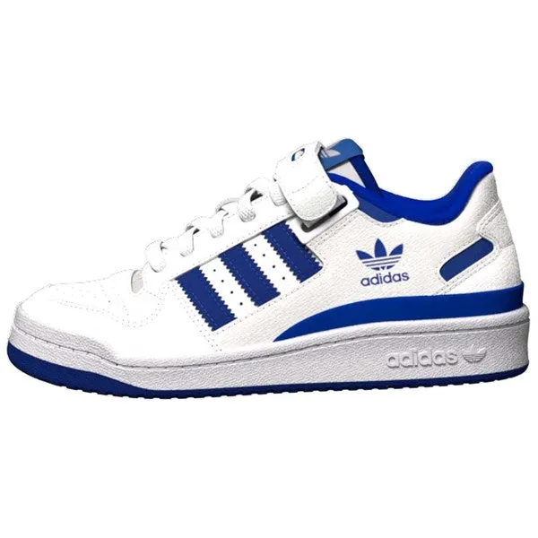 Adidas Forum Low Klettverschluss-Sneaker Weiß Royalblau