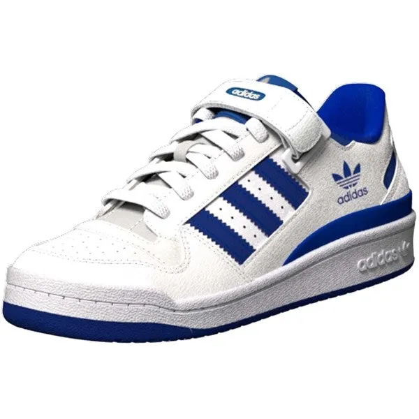 Adidas Forum Low Klettverschluss-Sneaker Weiß Royalblau