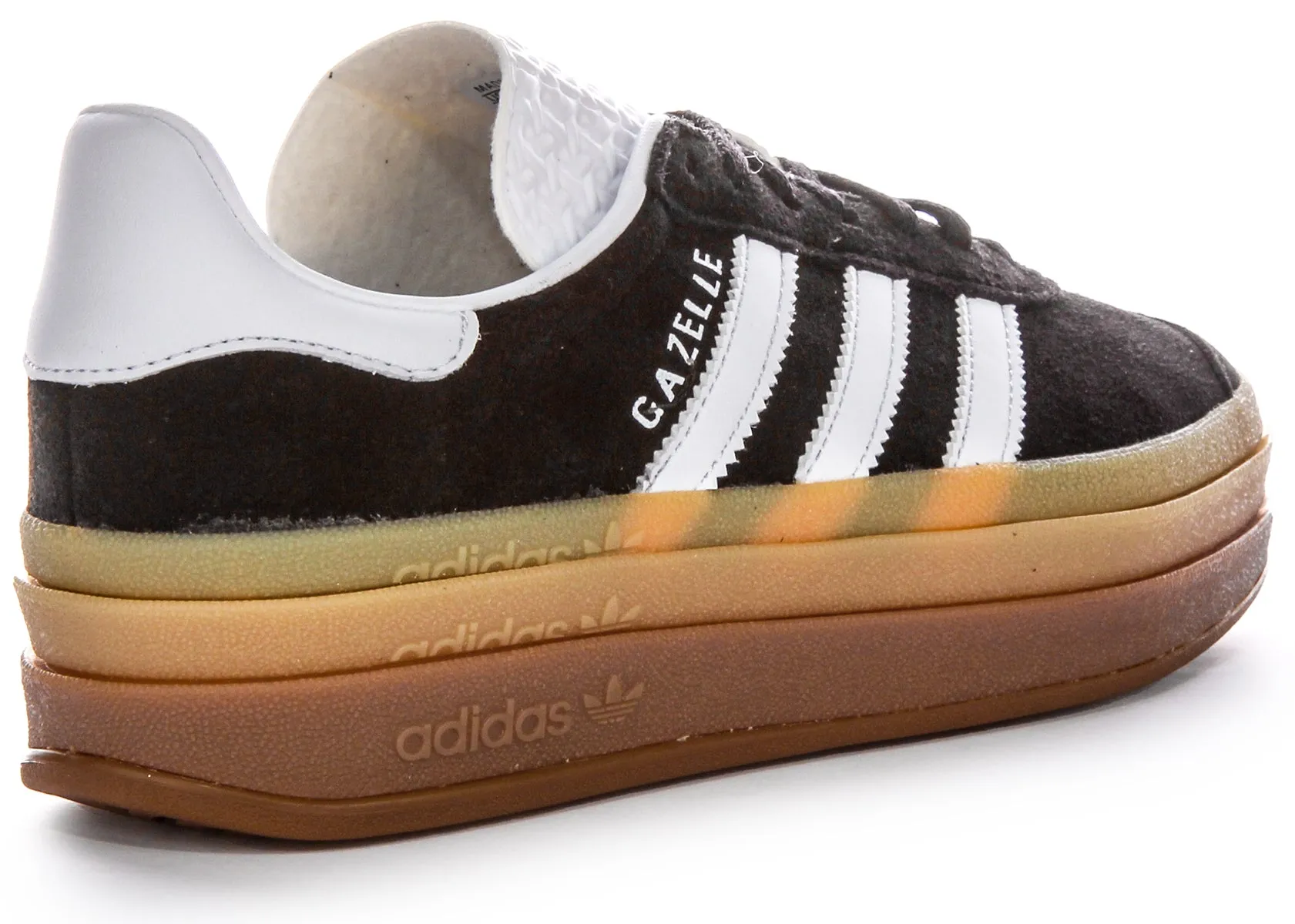 Adidas Gazelle Bold W Schuhe in Schwarz Weiß mit Gummisohle
