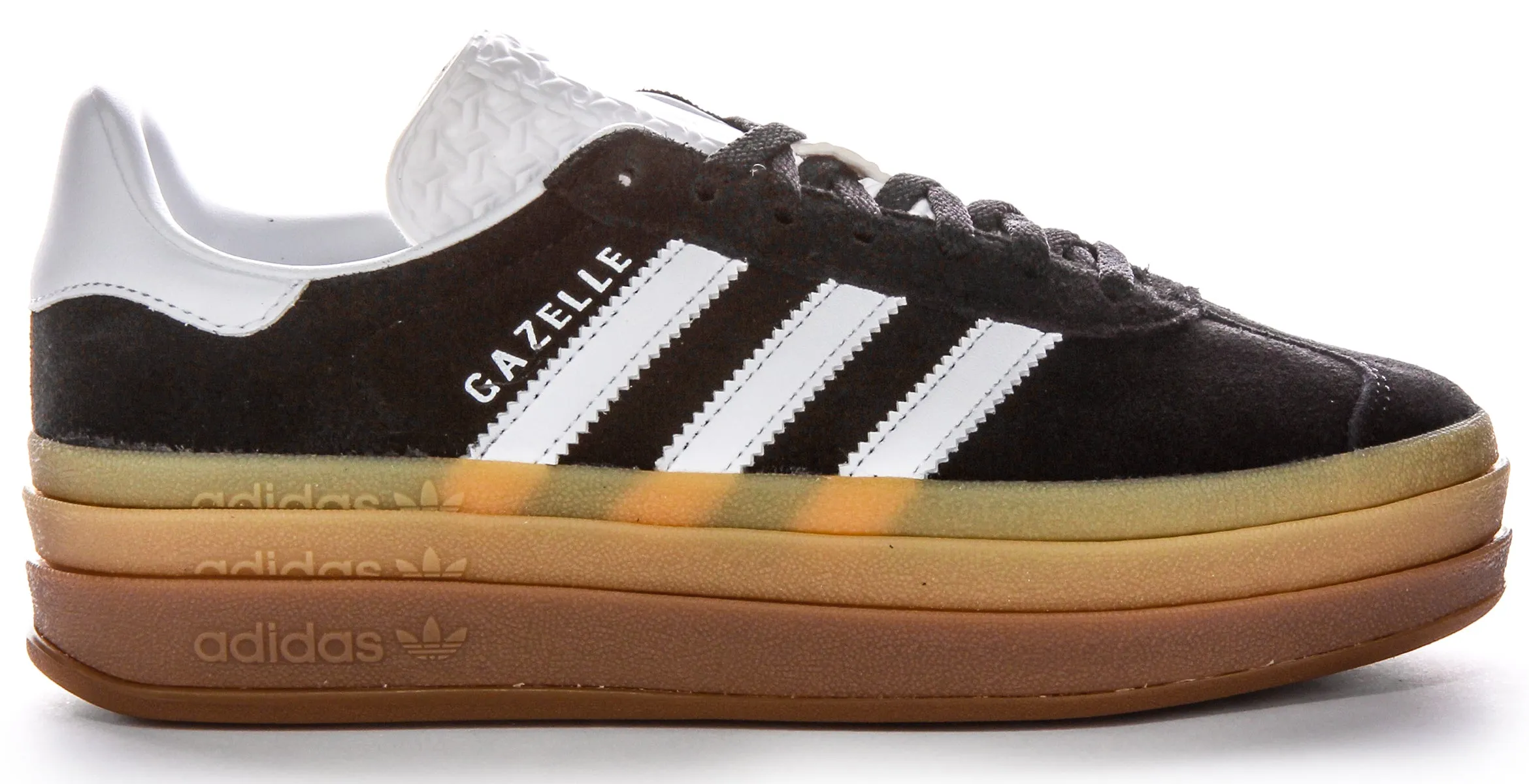 Adidas Gazelle Bold W Schuhe in Schwarz Weiß mit Gummisohle