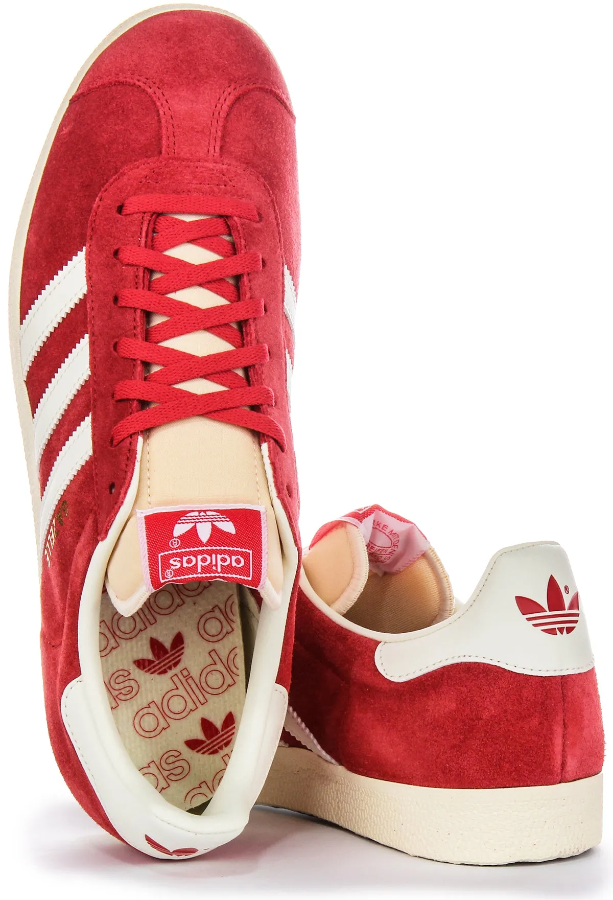 Adidas Gazelle In Rot Weiß Für Herren Schuhe Adidas