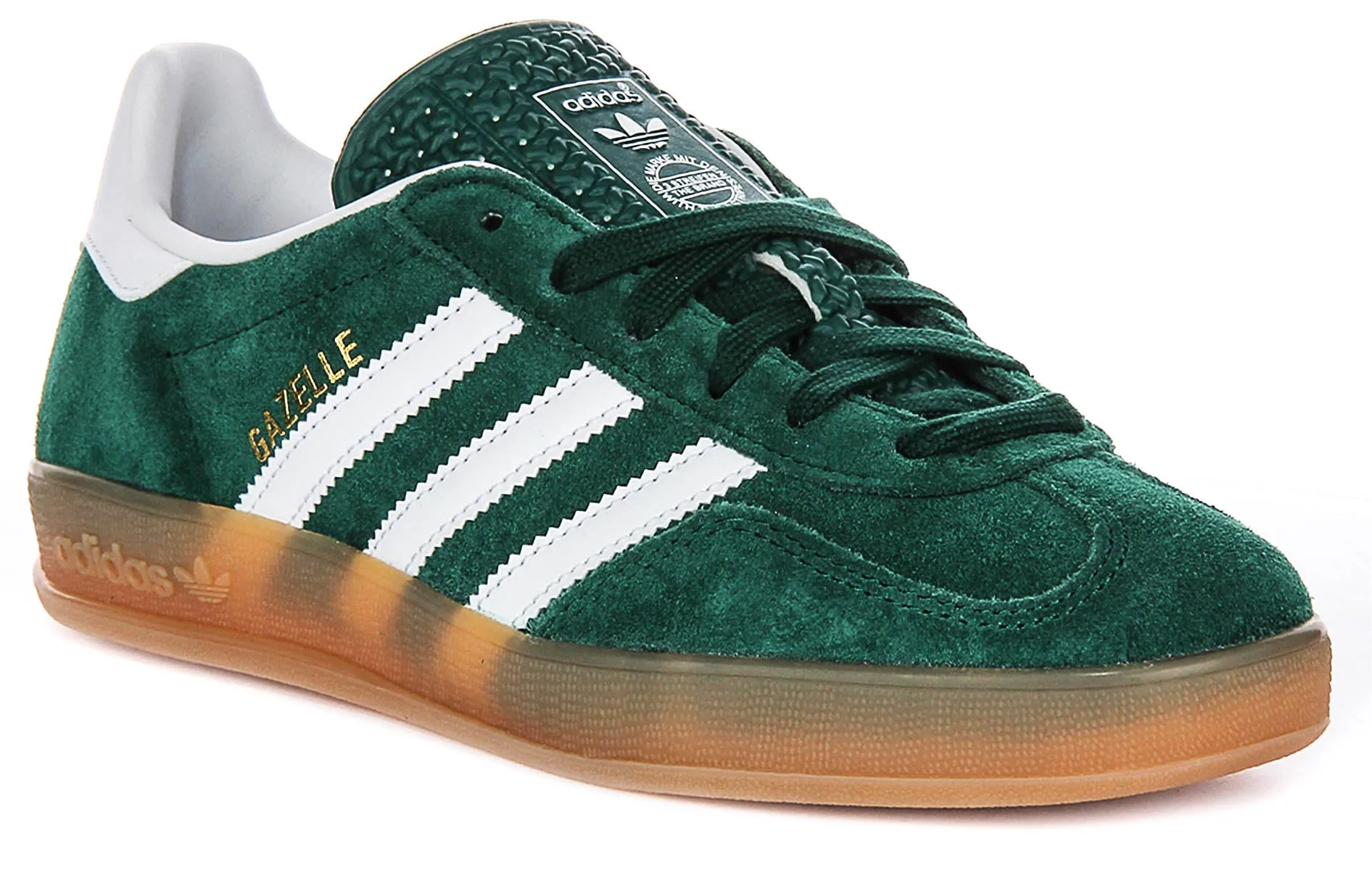 Adidas Gazelle Indoor In Grün mit Gummisohle Schuhe Adidas