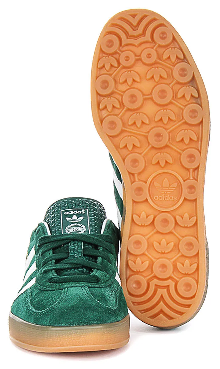 Adidas Gazelle Indoor In Grün mit Gummisohle Schuhe Adidas