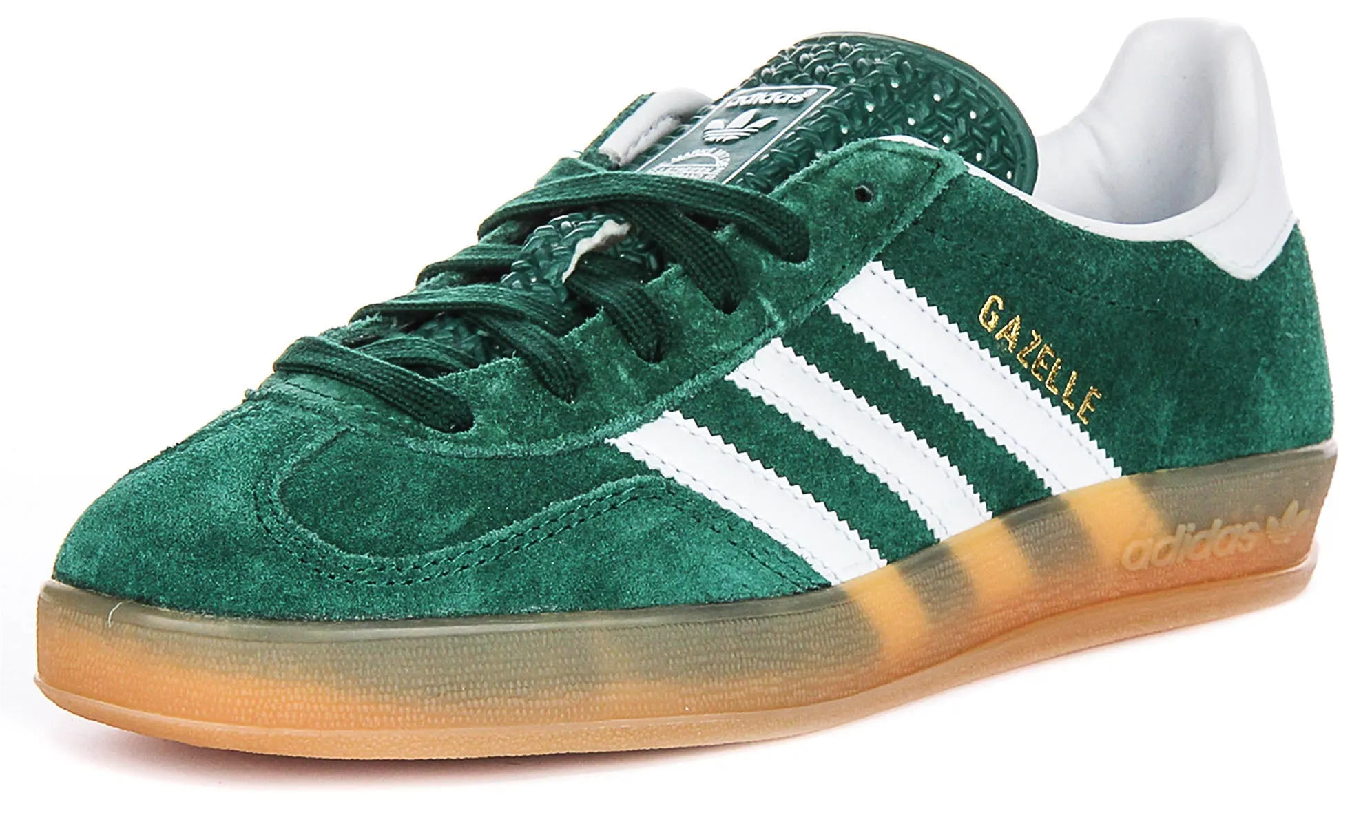 Adidas Gazelle Indoor In Grün mit Gummisohle Schuhe Adidas