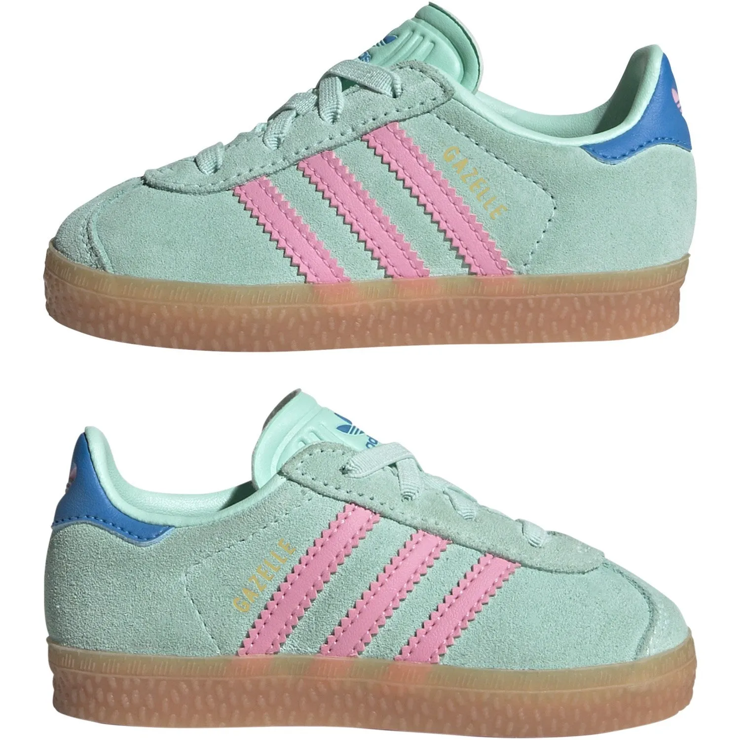 adidas Originals Klarminze/Glücksrosa/Hellblau Gazelle Cf El I Sneakers