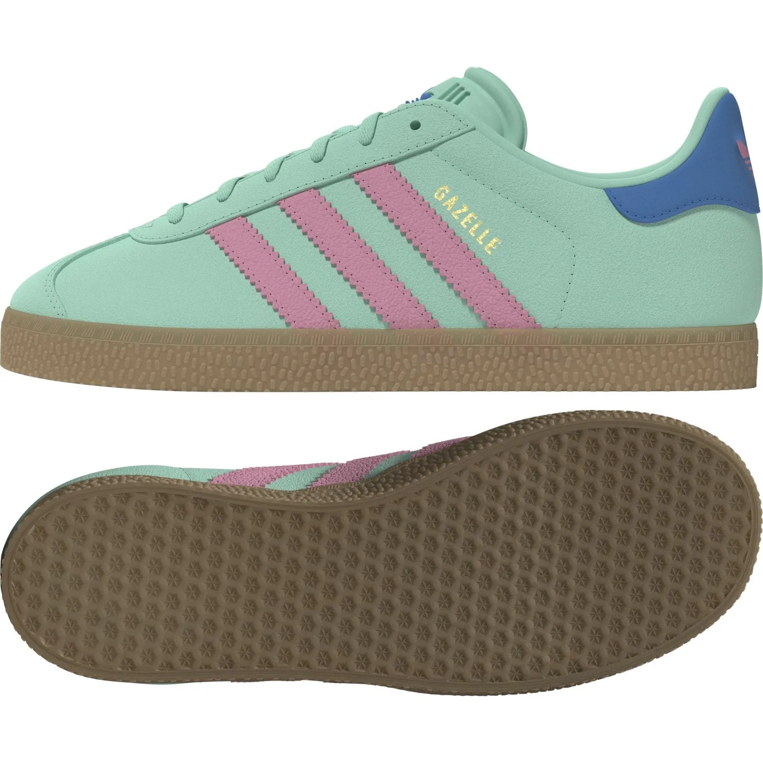 adidas Originals Klarminze/Glücksrosa/Leuchtblau Gazelle J Sneakers