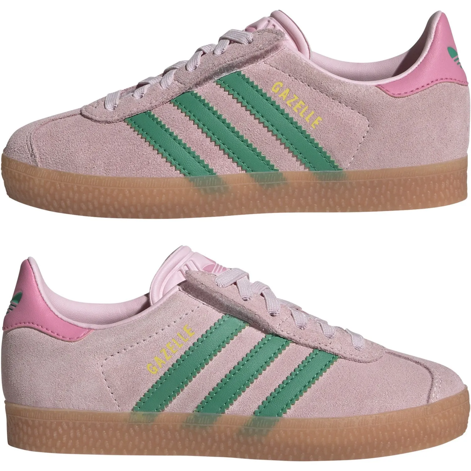 adidas Originals Klarrosa/Courtgrün/Wonniges Rosa Gazelle Cf El C Sneakers