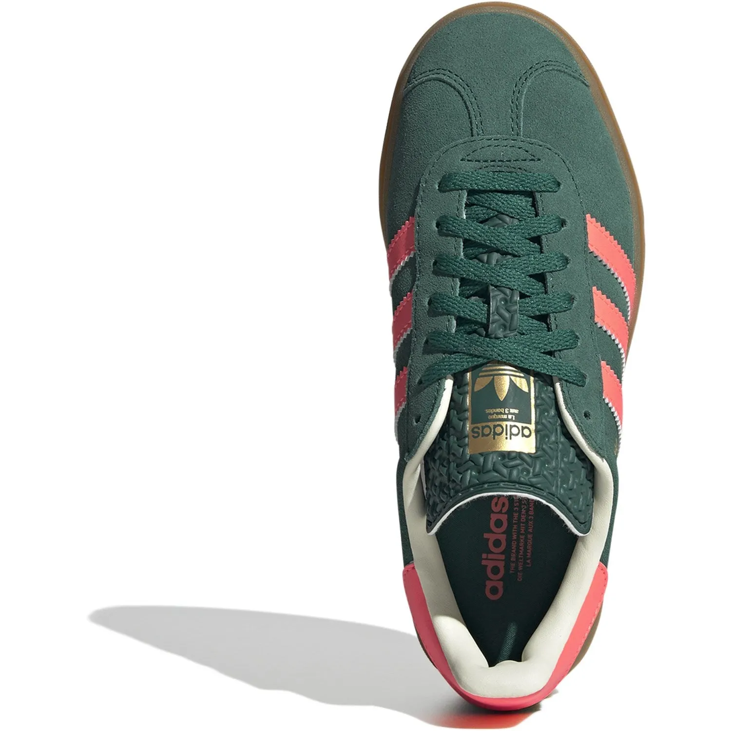 adidas Originals Collegiate Grün/Signal Koralle/Creme Weiß Gazelle Bold J Sneaker