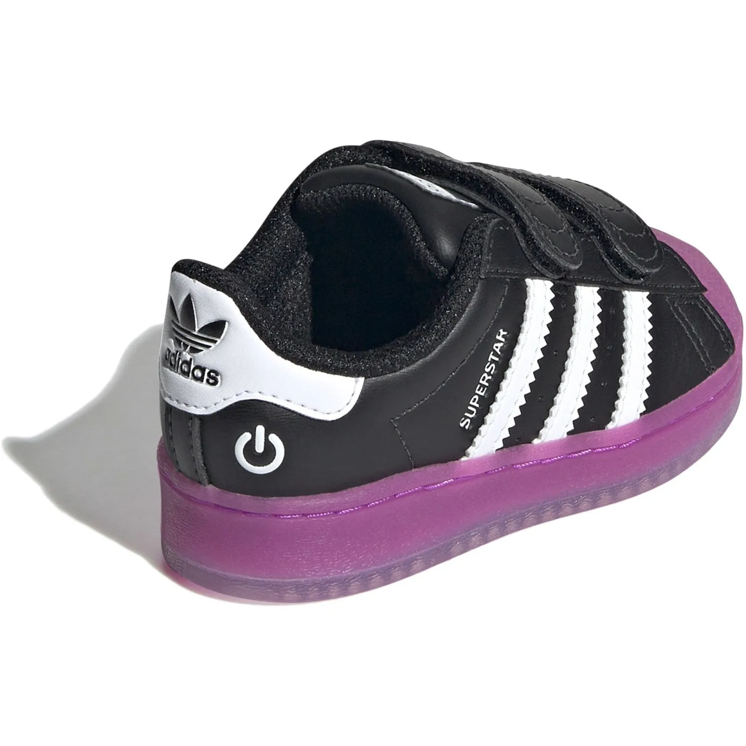 adidas Originals Core Schwarz / Lila Burst / Wolkenweiß Superstar Led Lights Cf I Sneakers
