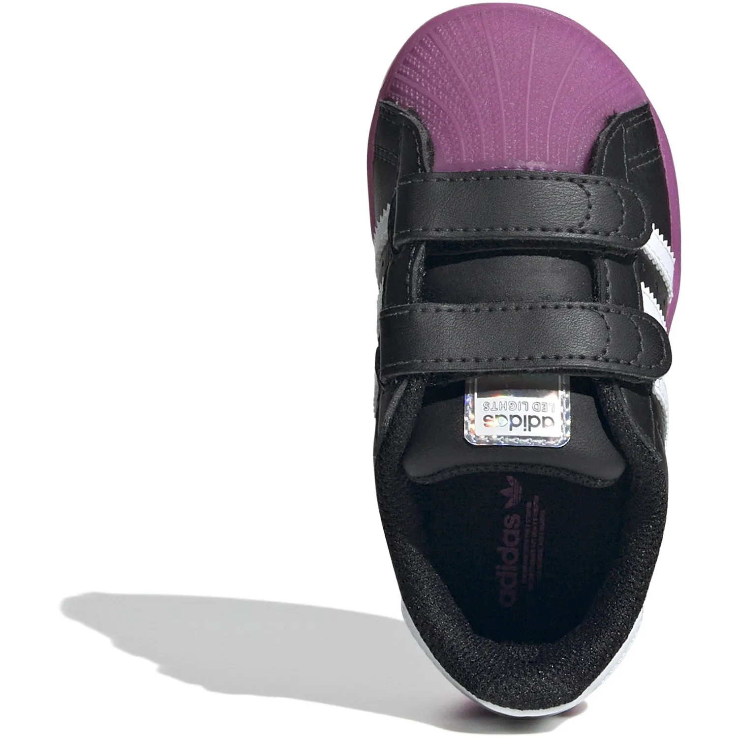 adidas Originals Core Schwarz / Lila Burst / Wolkenweiß Superstar Led Lights Cf I Sneakers
