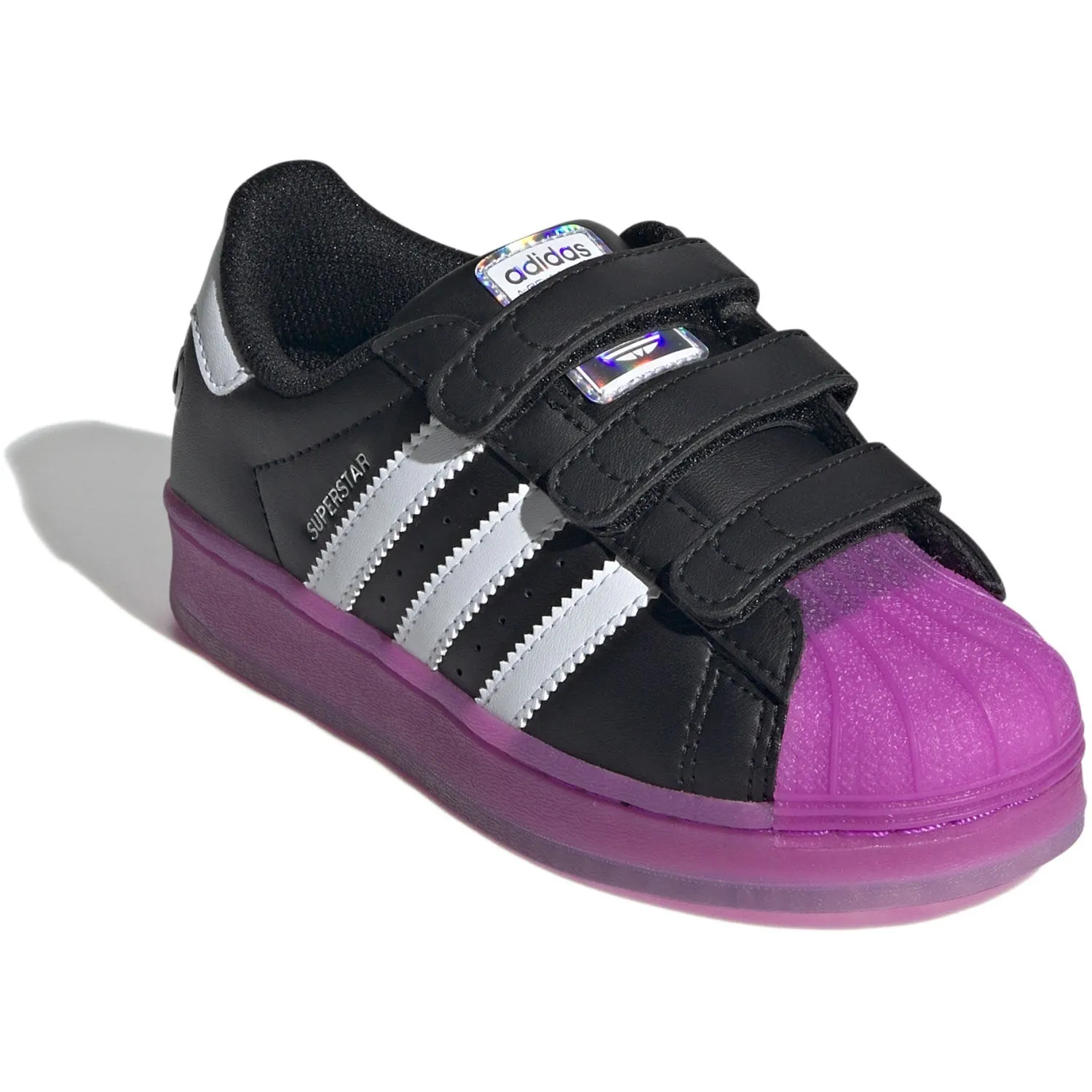 adidas Originals Core Schwarz/Purbur/Wolkenweiß Superstar Led Lights Cf C Sneakers