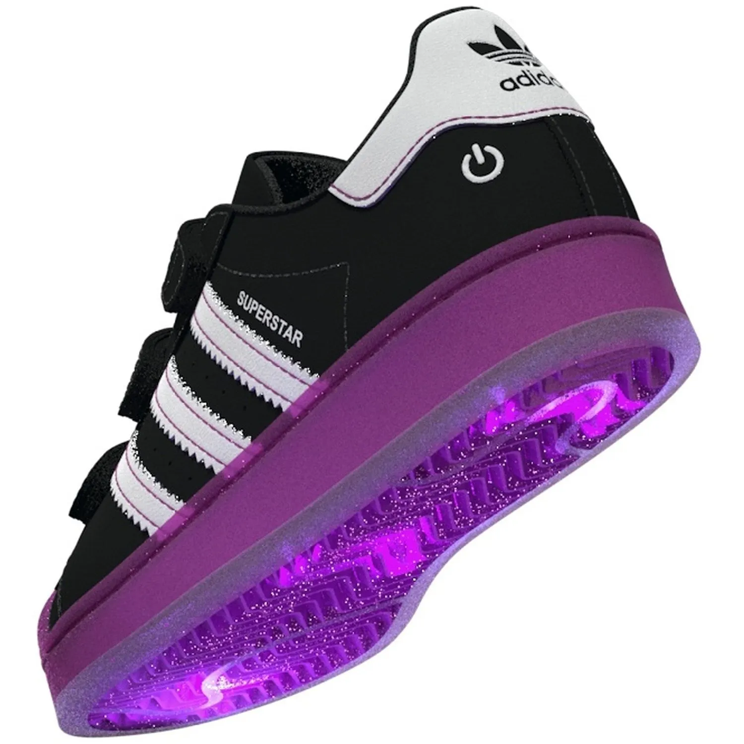 adidas Originals Core Schwarz/Purbur/Wolkenweiß Superstar Led Lights Cf C Sneakers