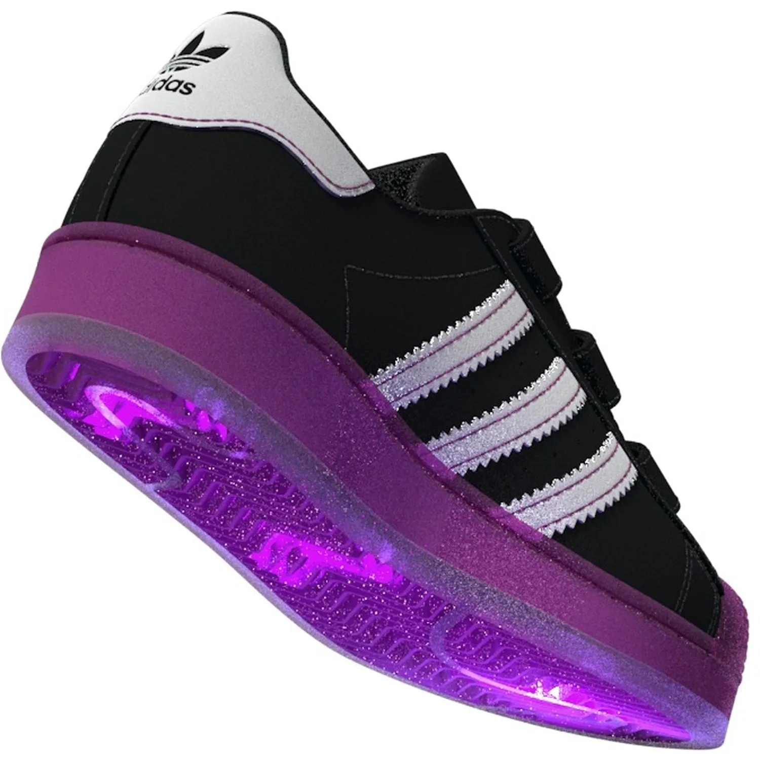 adidas Originals Core Schwarz/Purbur/Wolkenweiß Superstar Led Lights Cf C Sneakers