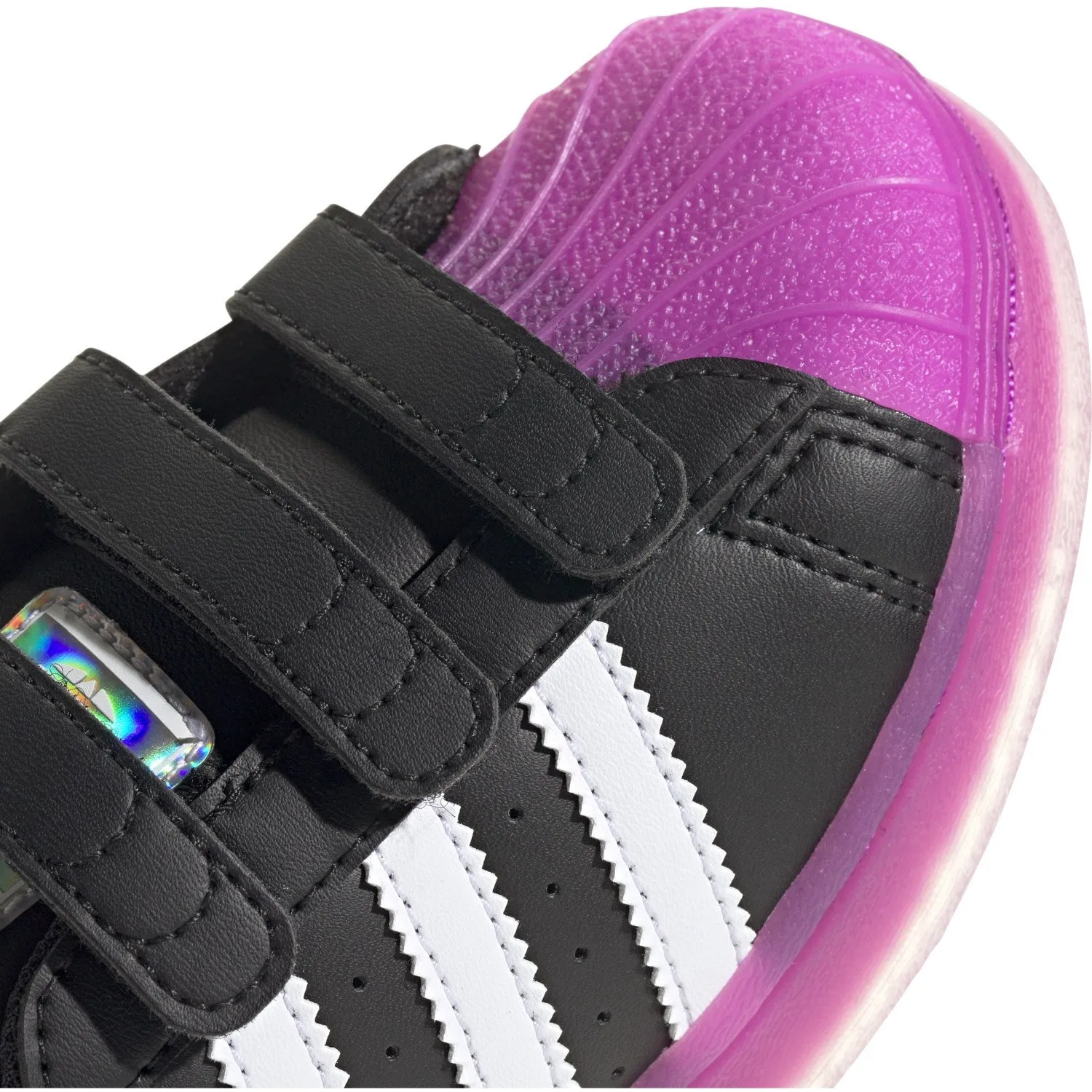 adidas Originals Core Schwarz/Purbur/Wolkenweiß Superstar Led Lights Cf C Sneakers