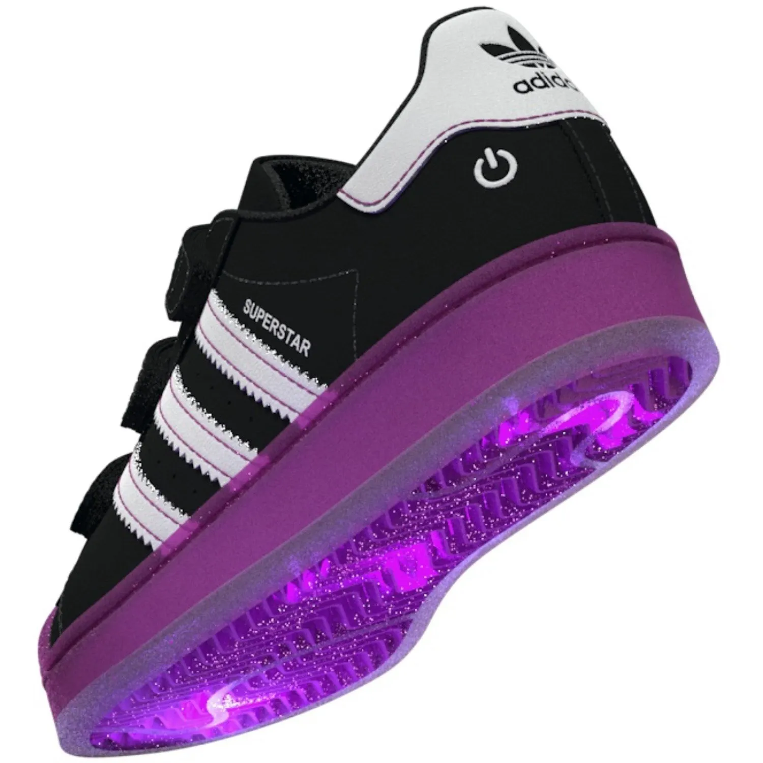 adidas Originals Core Schwarz/Purbur/Wolkenweiß Superstar Led Lights Cf C Sneakers