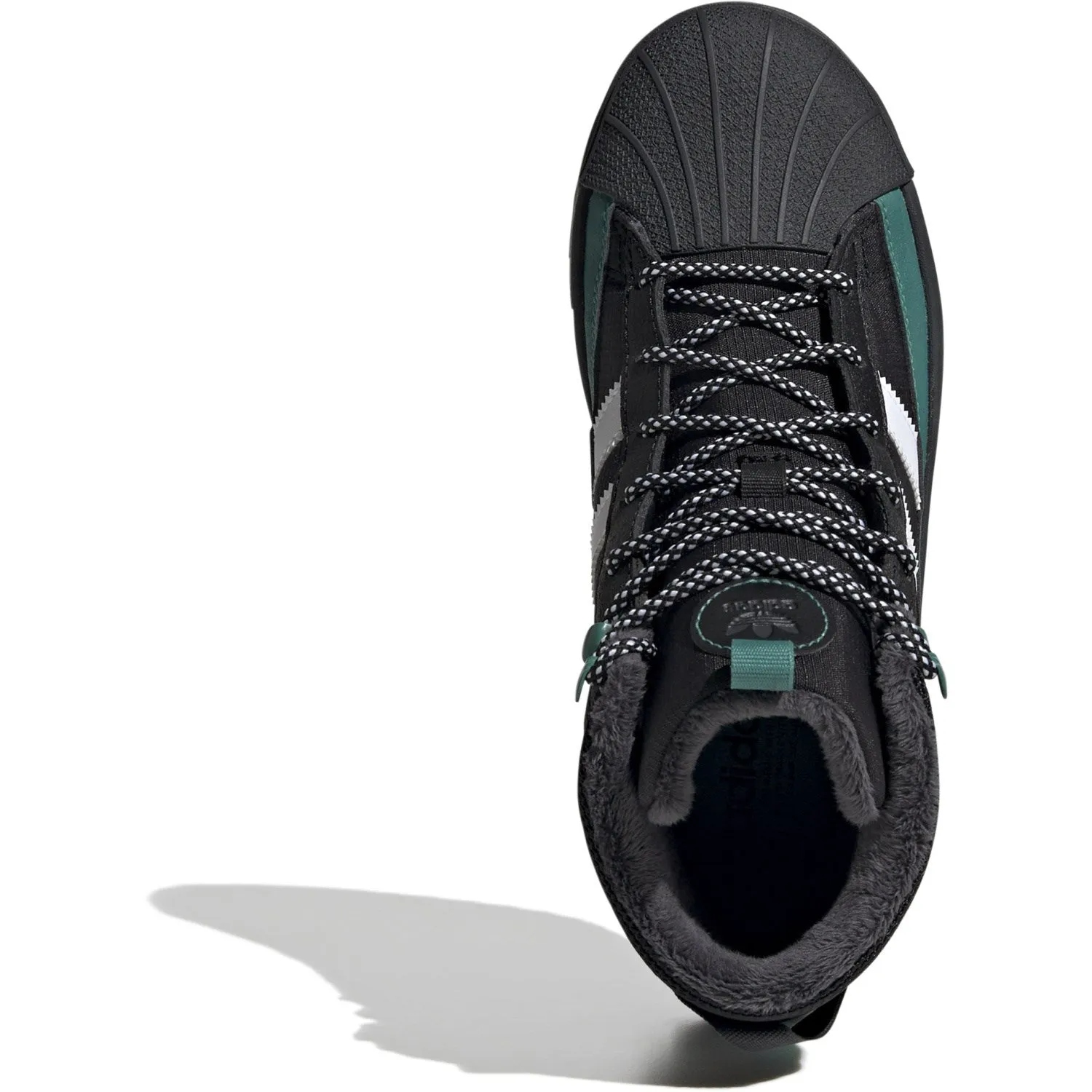 adidas Originals Core schwarz/Weiß/Aktiv Grün Superstar Winter Trek J Stiefel