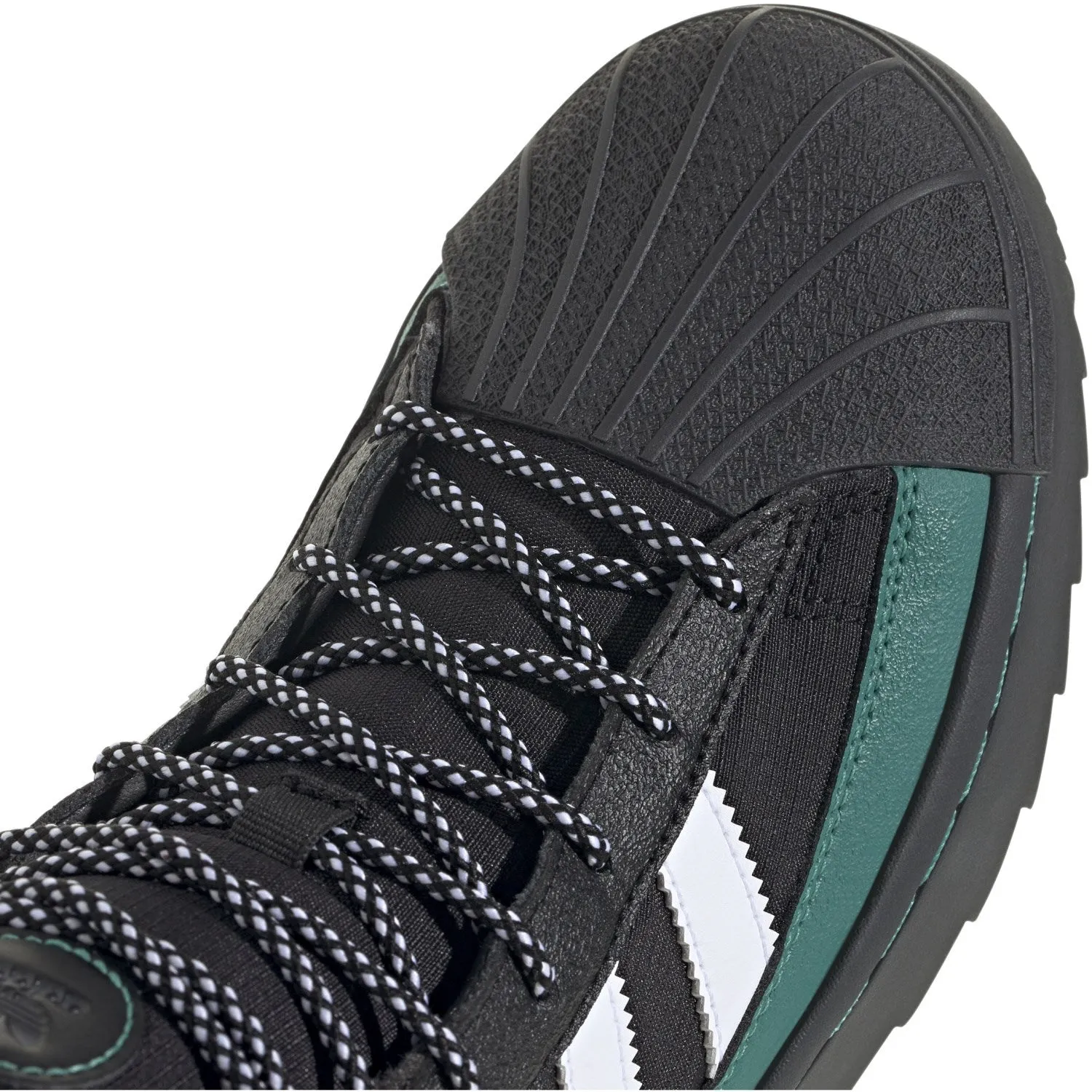 adidas Originals Core schwarz/Weiß/Aktiv Grün Superstar Winter Trek J Stiefel