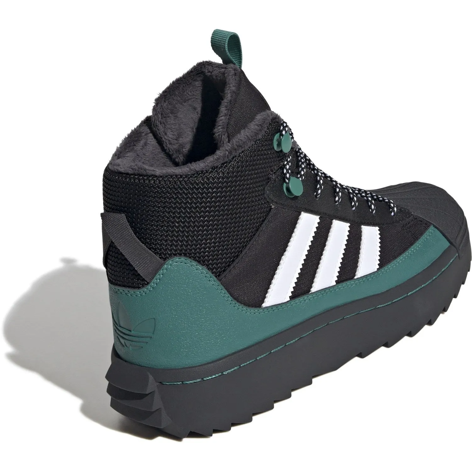 adidas Originals Core schwarz/Weiß/Aktiv Grün Superstar Winter Trek J Stiefel