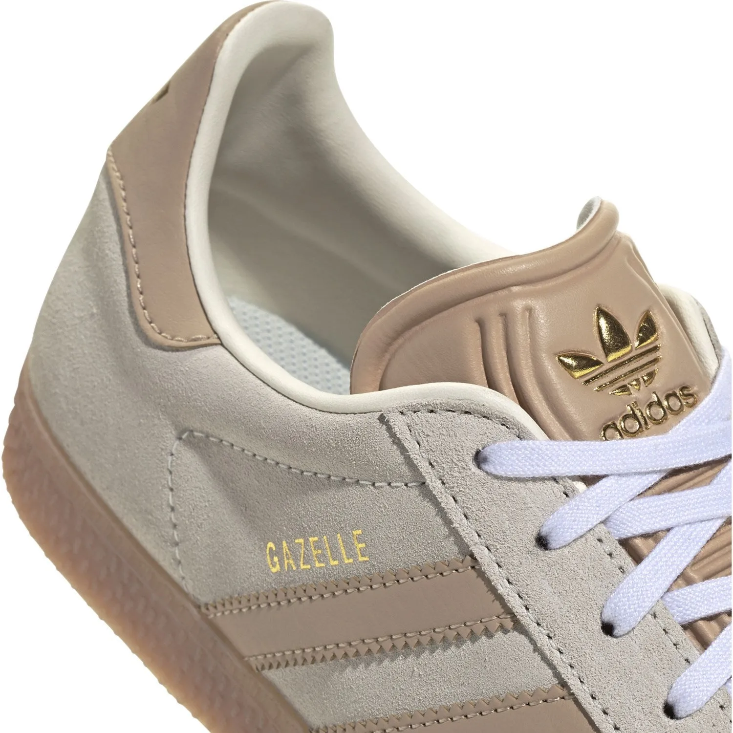 adidas Originals Creme Weiß/Magisches Beige/Gum 3 Gazelle J Sneakers