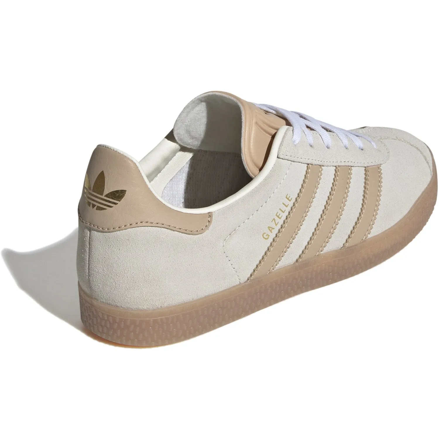adidas Originals Creme Weiß/Magisches Beige/Gum 3 Gazelle J Sneakers