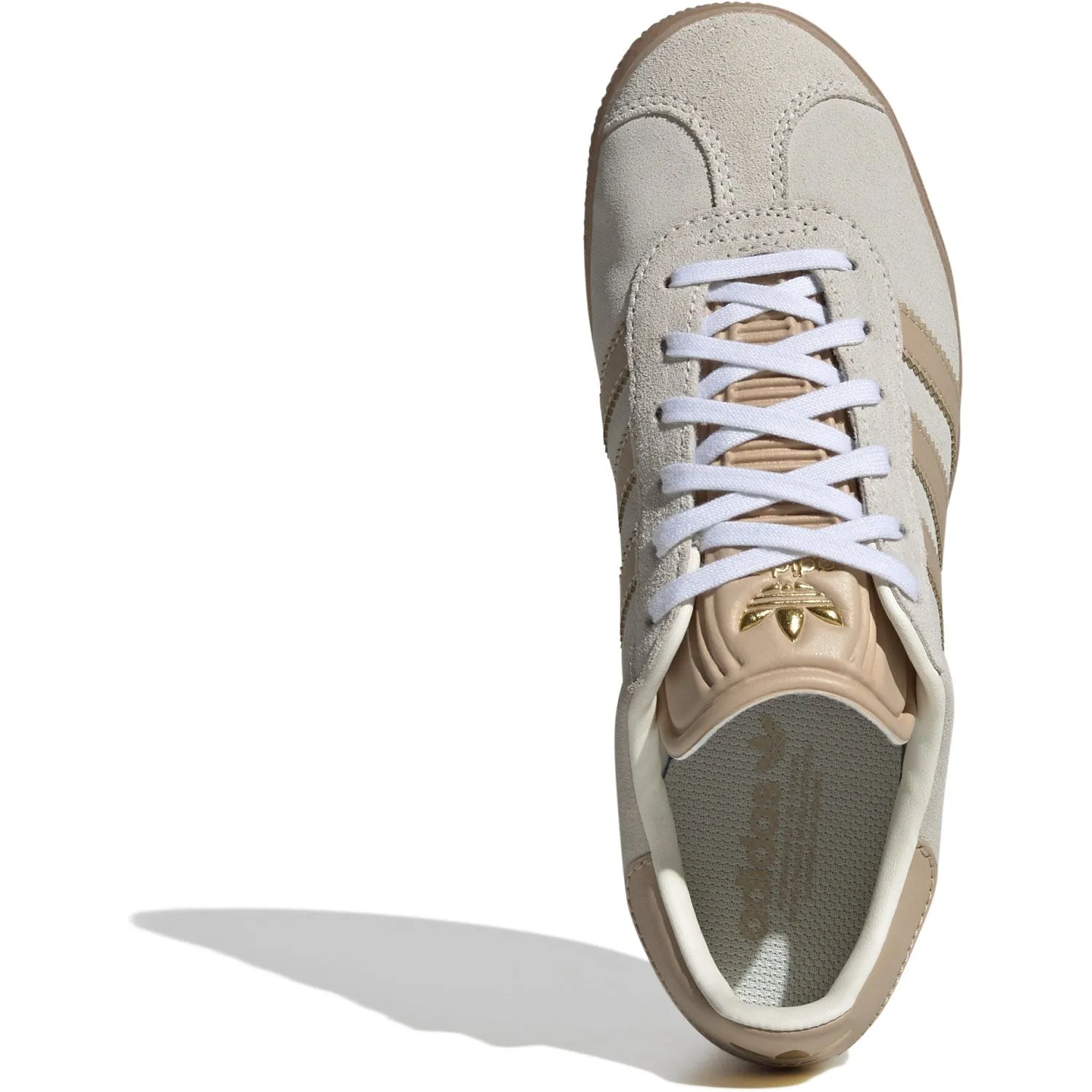 adidas Originals Creme Weiß/Magisches Beige/Gum 3 Gazelle J Sneakers