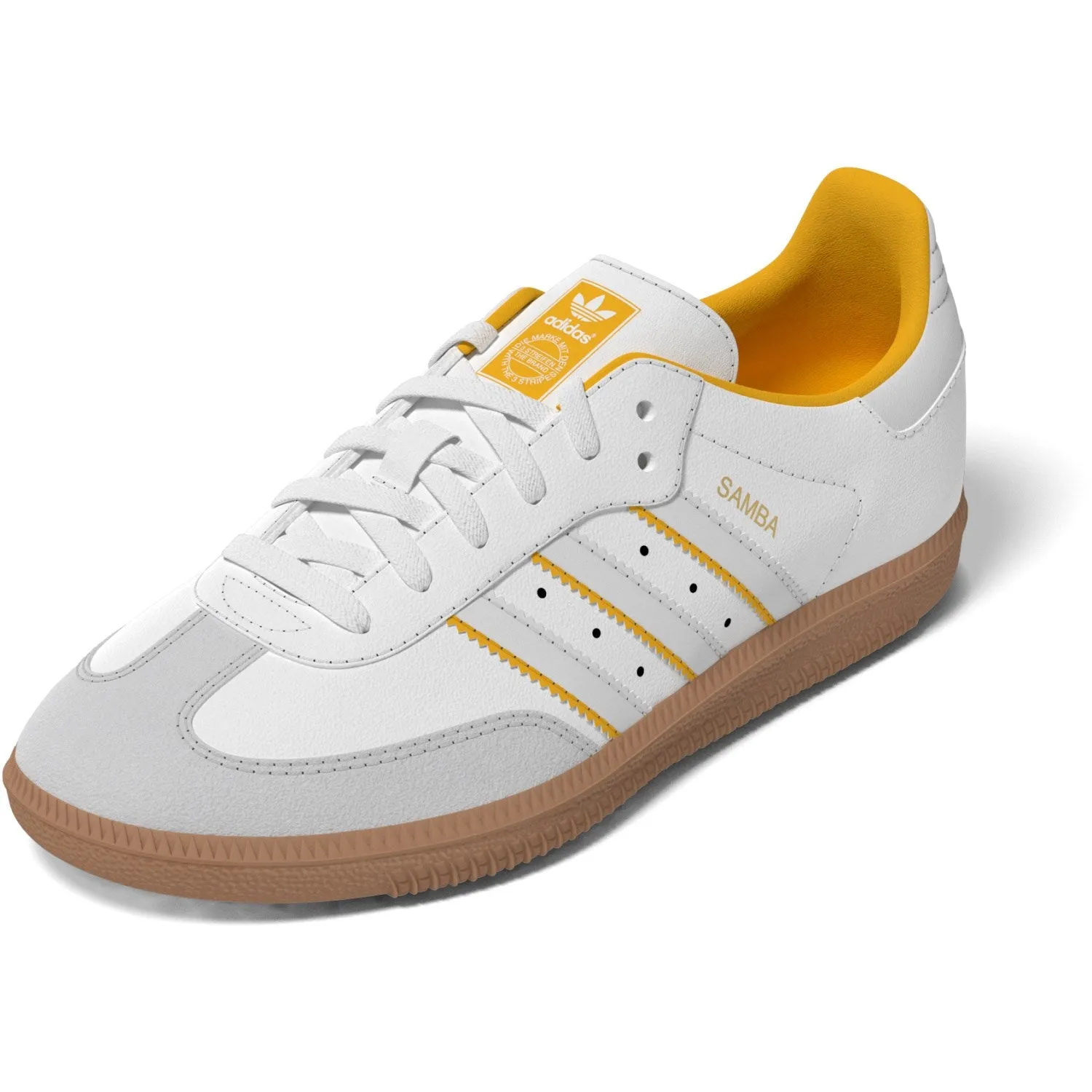 adidas Originals Kristallweiß/Wolkenweiß/Crew-Gelb Samba Og C Sneakers