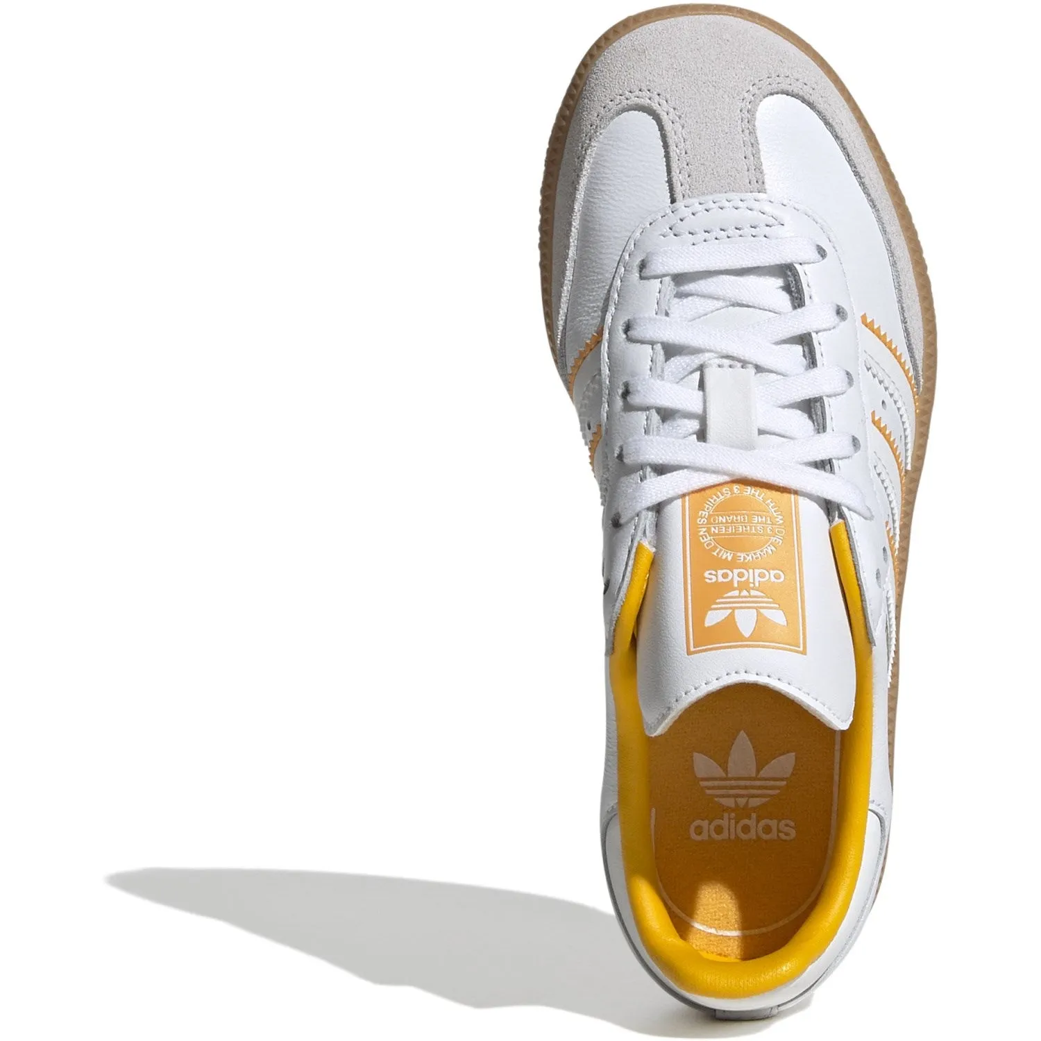 adidas Originals Kristallweiß/Wolkenweiß/Crew-Gelb Samba Og C Sneakers
