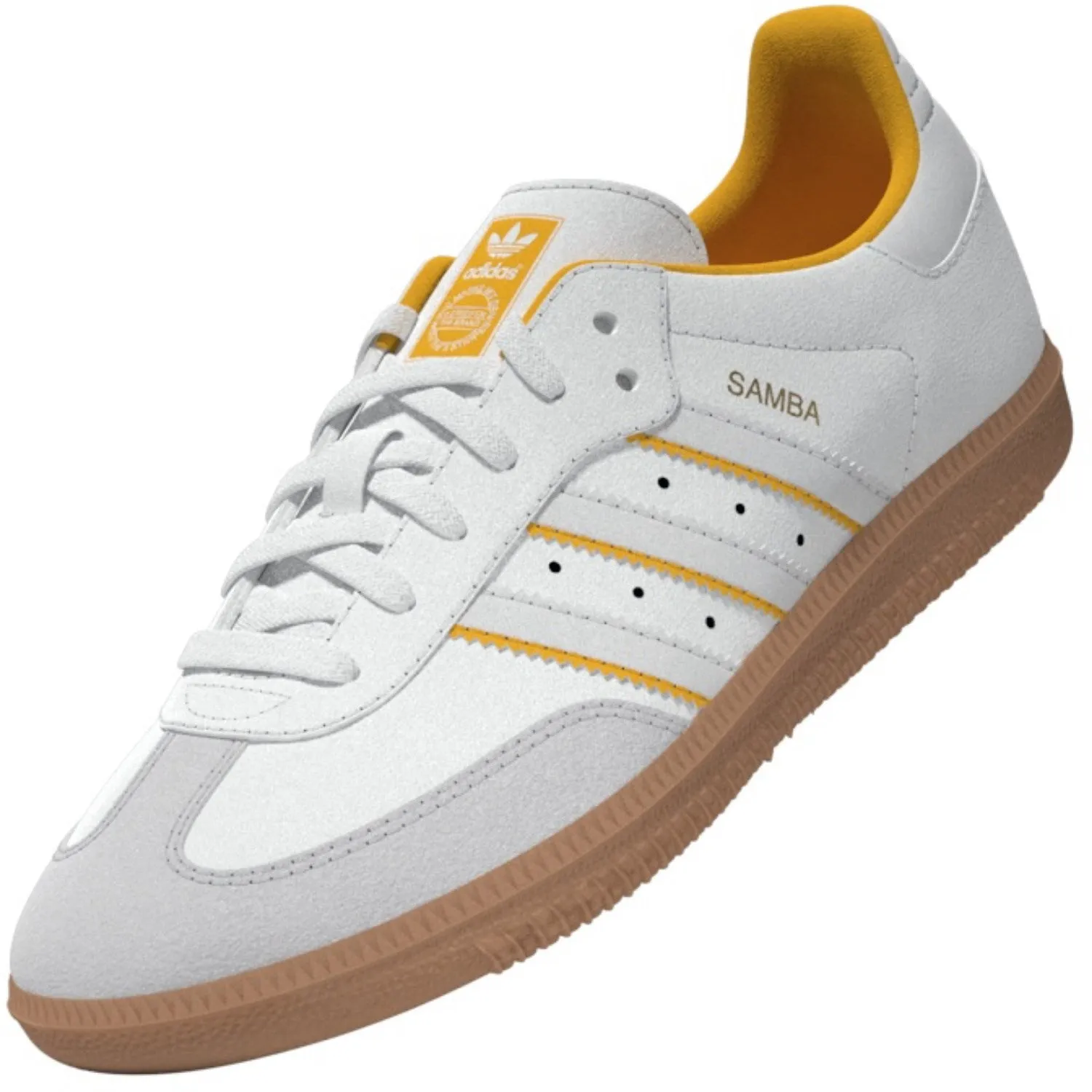 adidas Originals Kristallweiß/Wolkenweiß/Crew-Gelb Samba Og C Sneakers