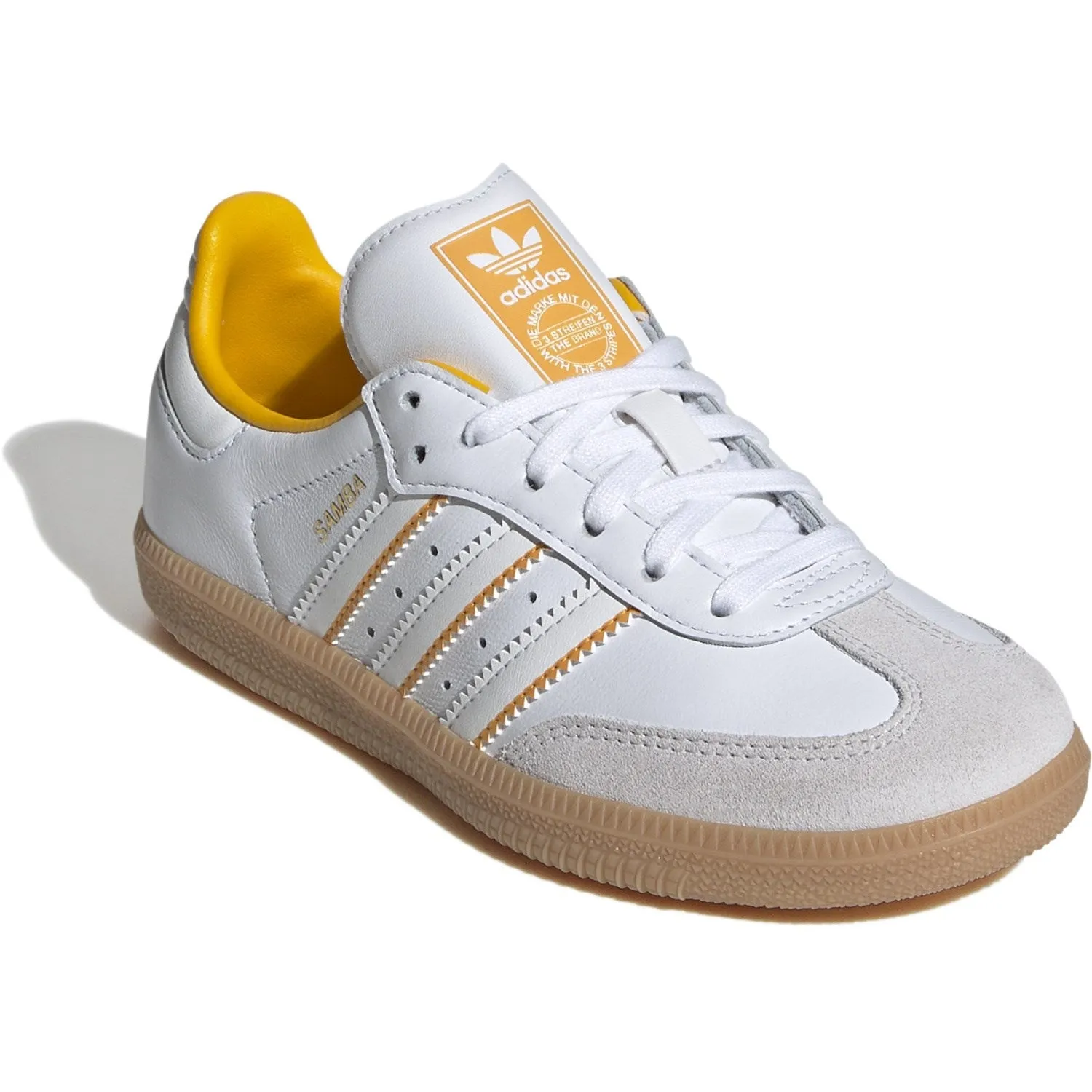 adidas Originals Kristallweiß/Wolkenweiß/Crew-Gelb Samba Og C Sneakers