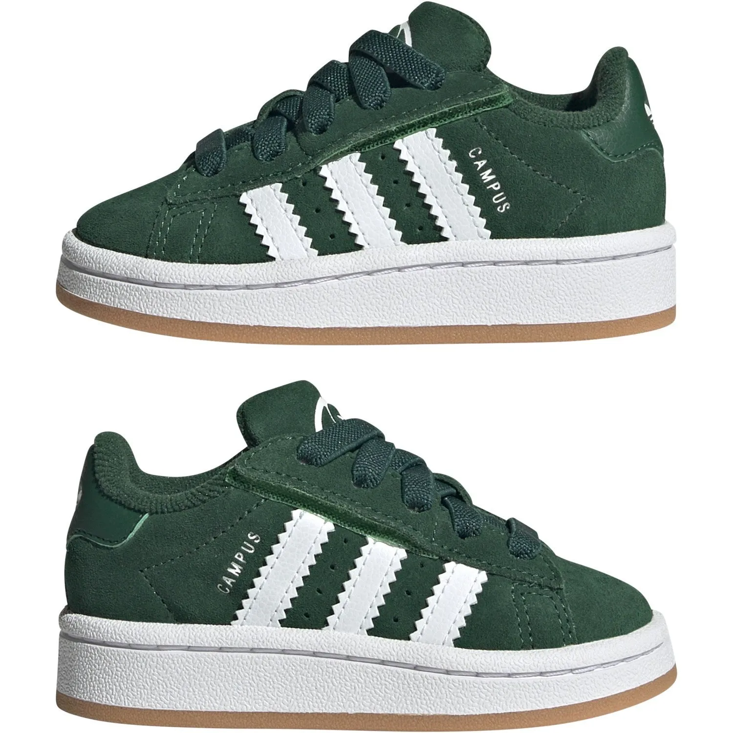 adidas Originals Dunkelgrün / Wolkenweiß / Gum Campus 00S Cf El I Sneakers