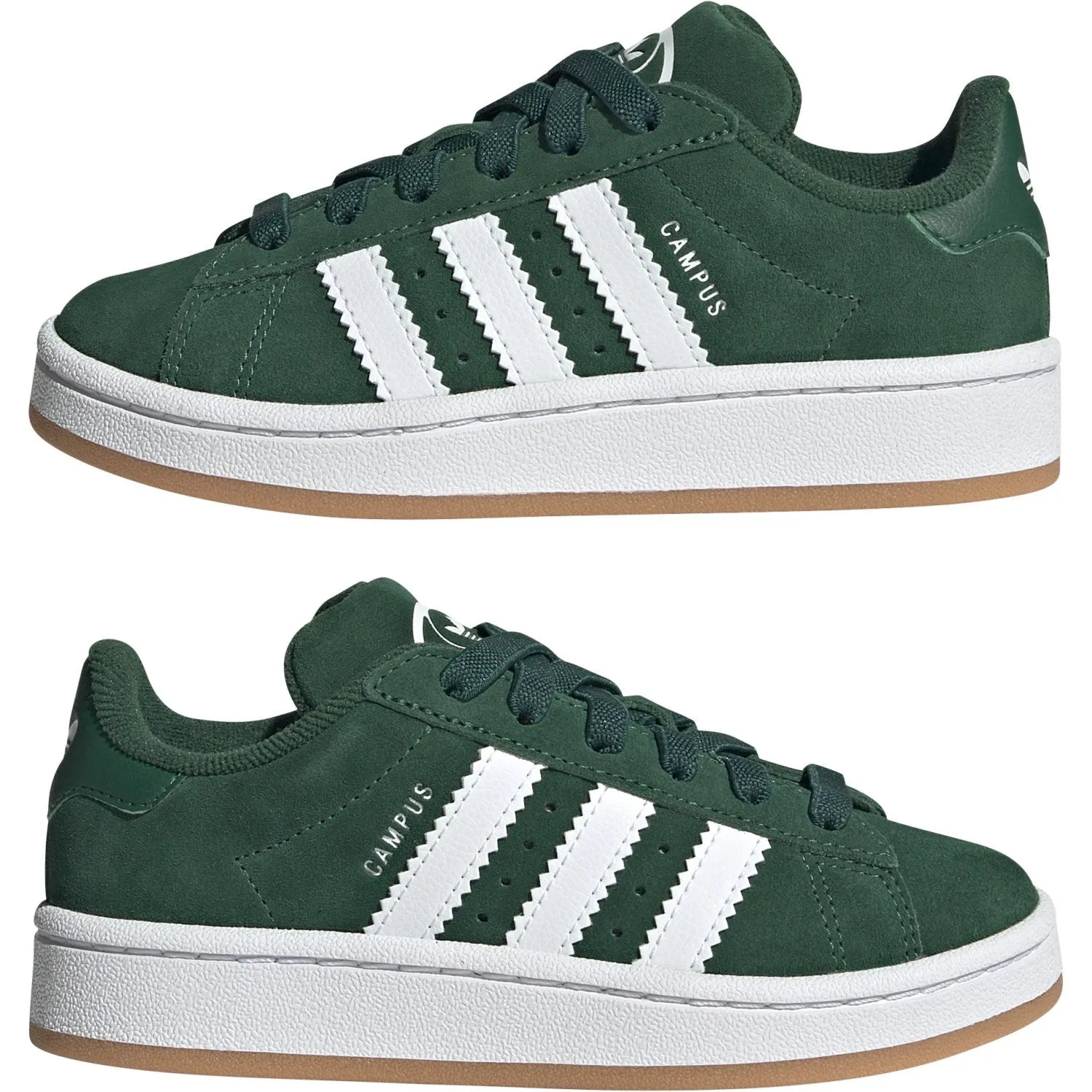 adidas Originals Dunkelgrün / Wolkenweiß / Gum Campus 00S El C Sneaker