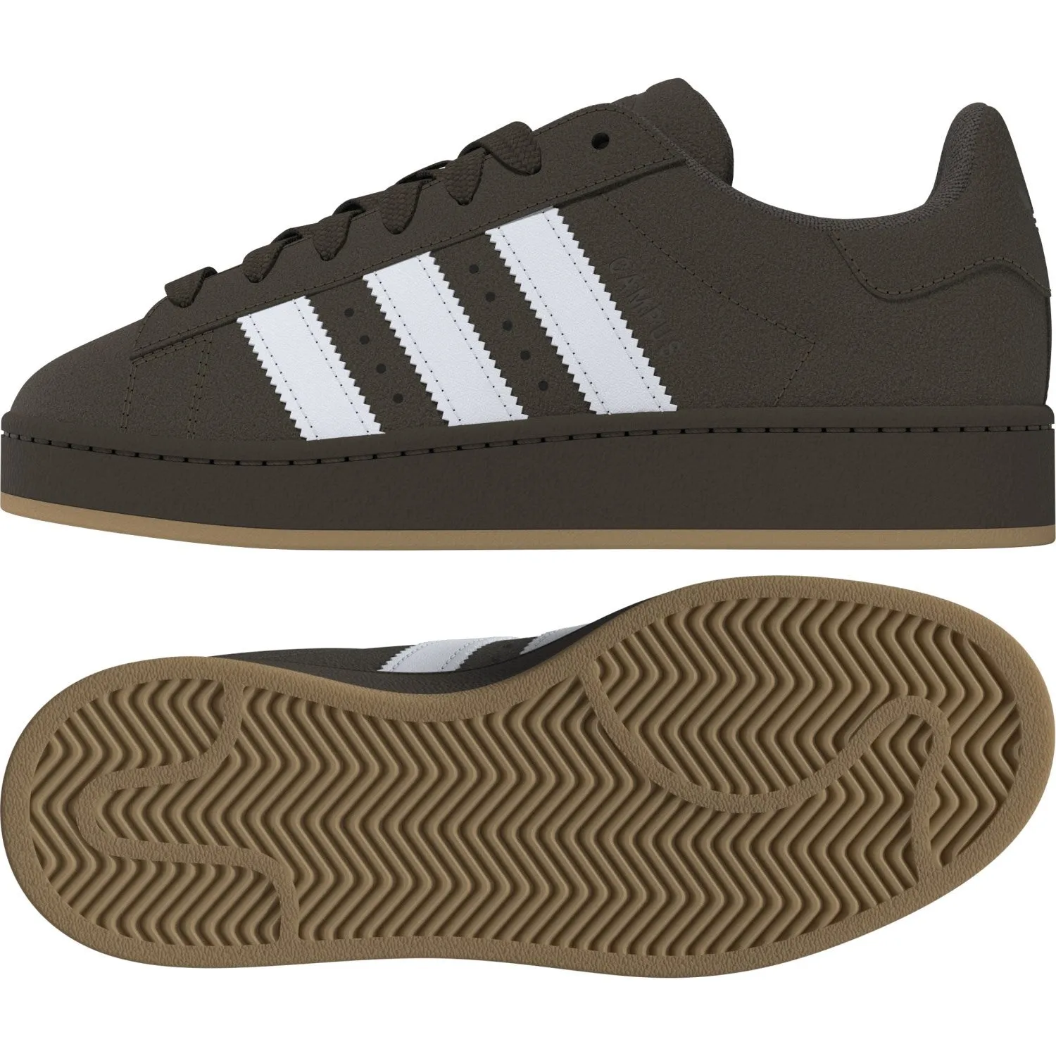 adidas Originals Earth Strata/Ftwr Weiß/Gum 3 Campus 00S J Sneakers