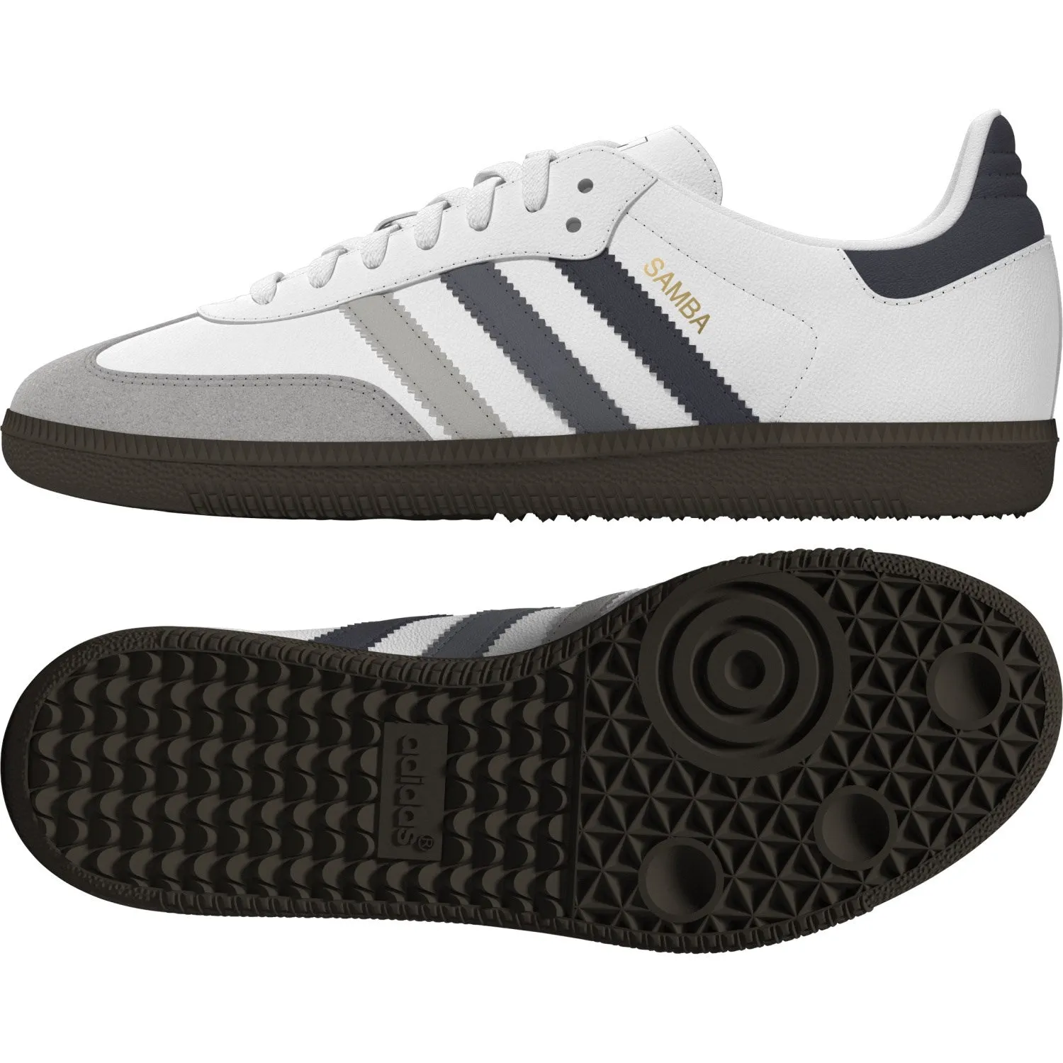 adidas Originals Ftwr Weiß/Grau Eins/Grau Drei Samba Og J Sneakers