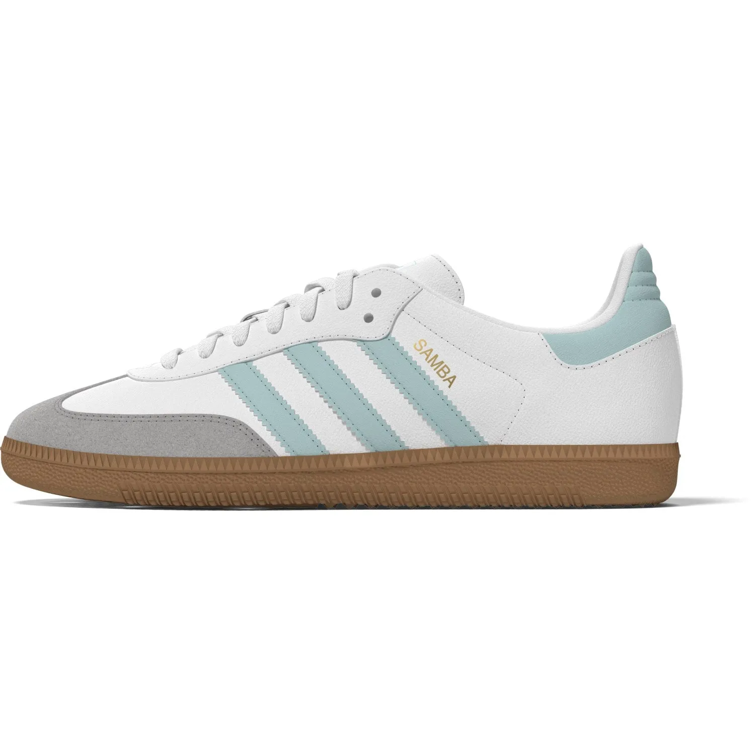 adidas Originals Ftwr Weiß/Semi Flash Aqua/Gum 3 Samba Og J Sneakers