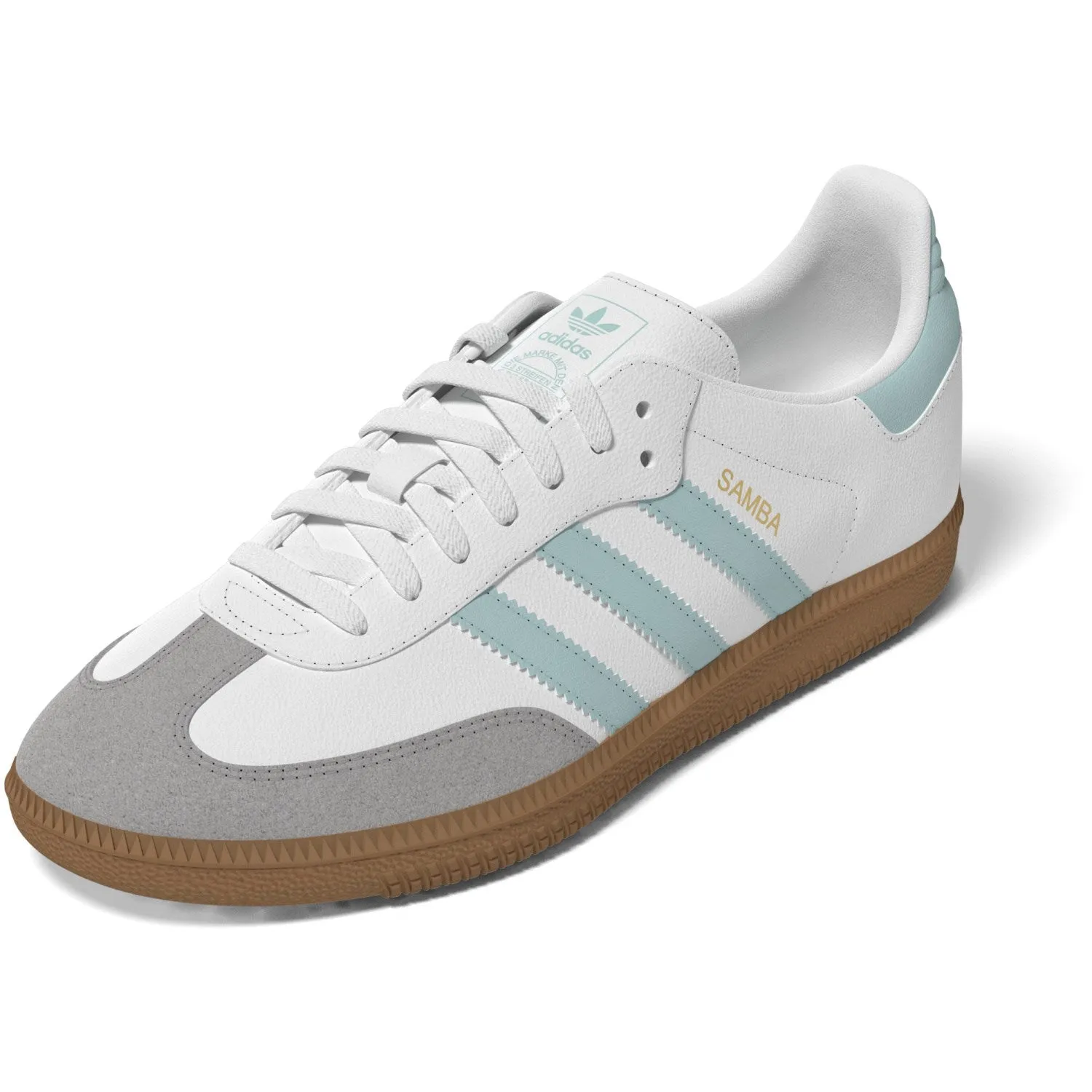 adidas Originals Ftwr Weiß/Semi Flash Aqua/Gum 3 Samba Og J Sneakers