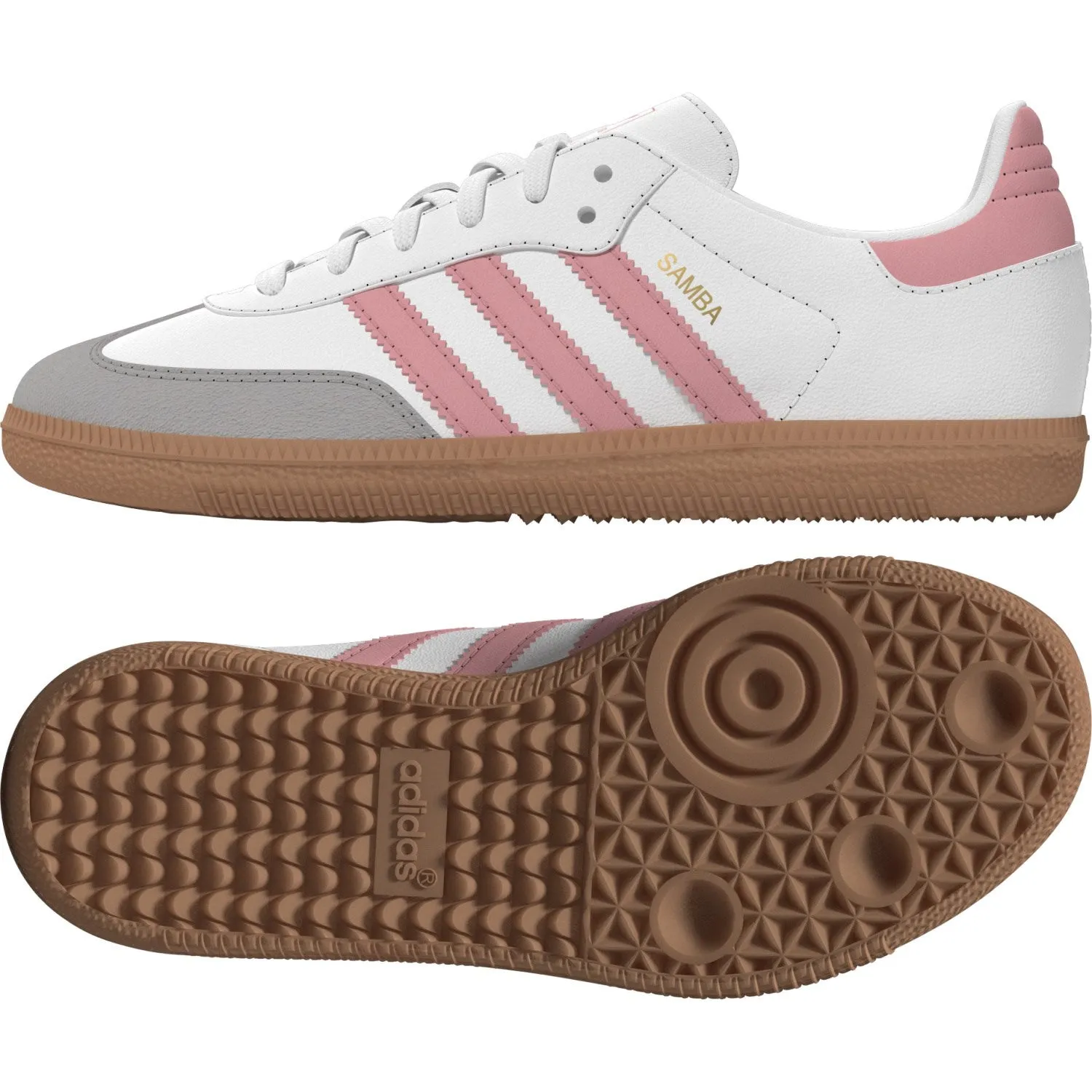 adidas Originals Ftwr Weiß/Halbrosa Spark/Gum 3 Samba Og C Sneakers