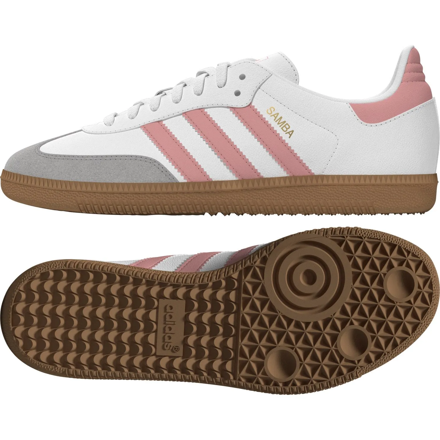 adidas Originals Ftwr Weiß/Halbrosa Spark/Gum 3 Samba Og J Sneakers