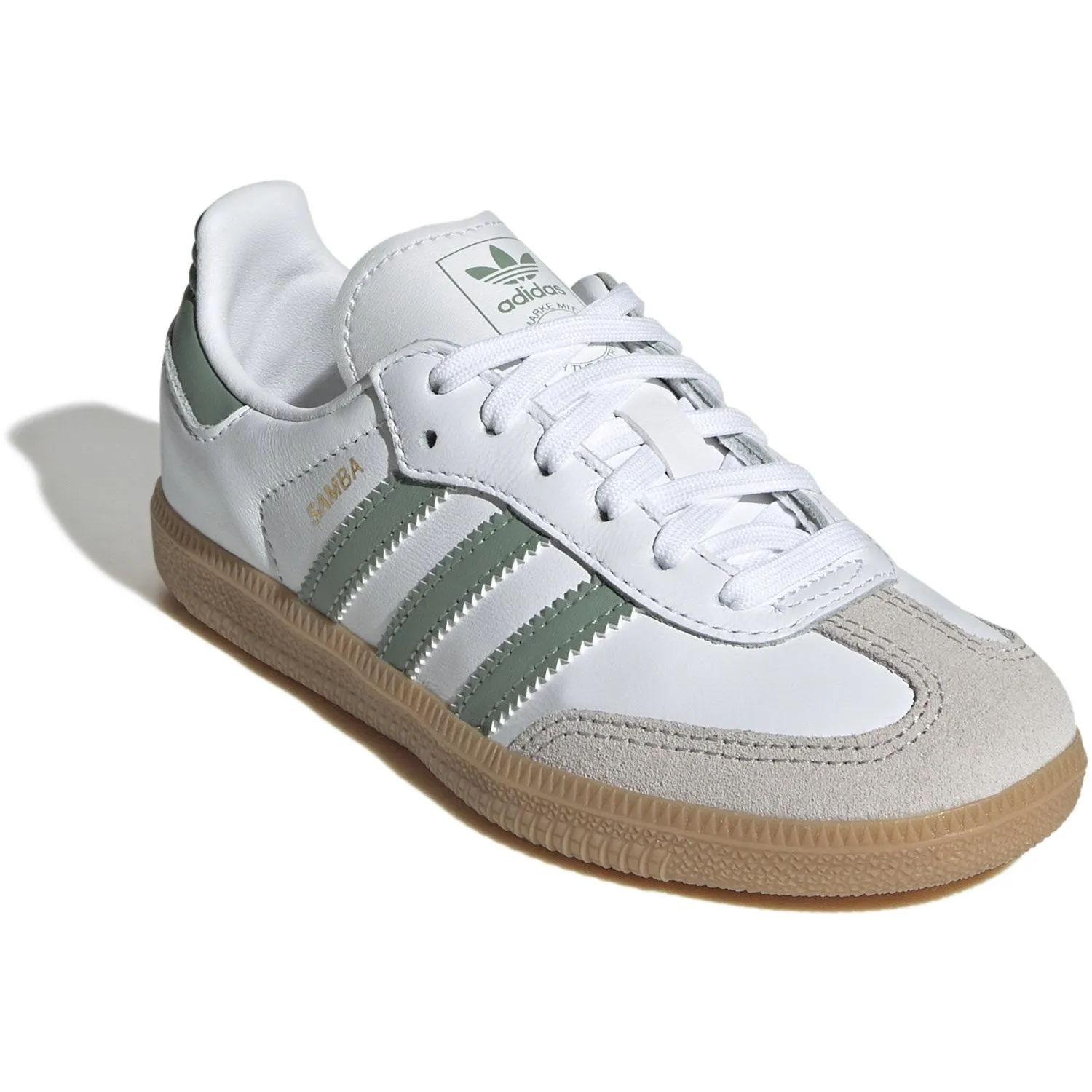 adidas Originals Ftwr Weiß/Silber Grün/Gum 3 Samba Og C Sneakers