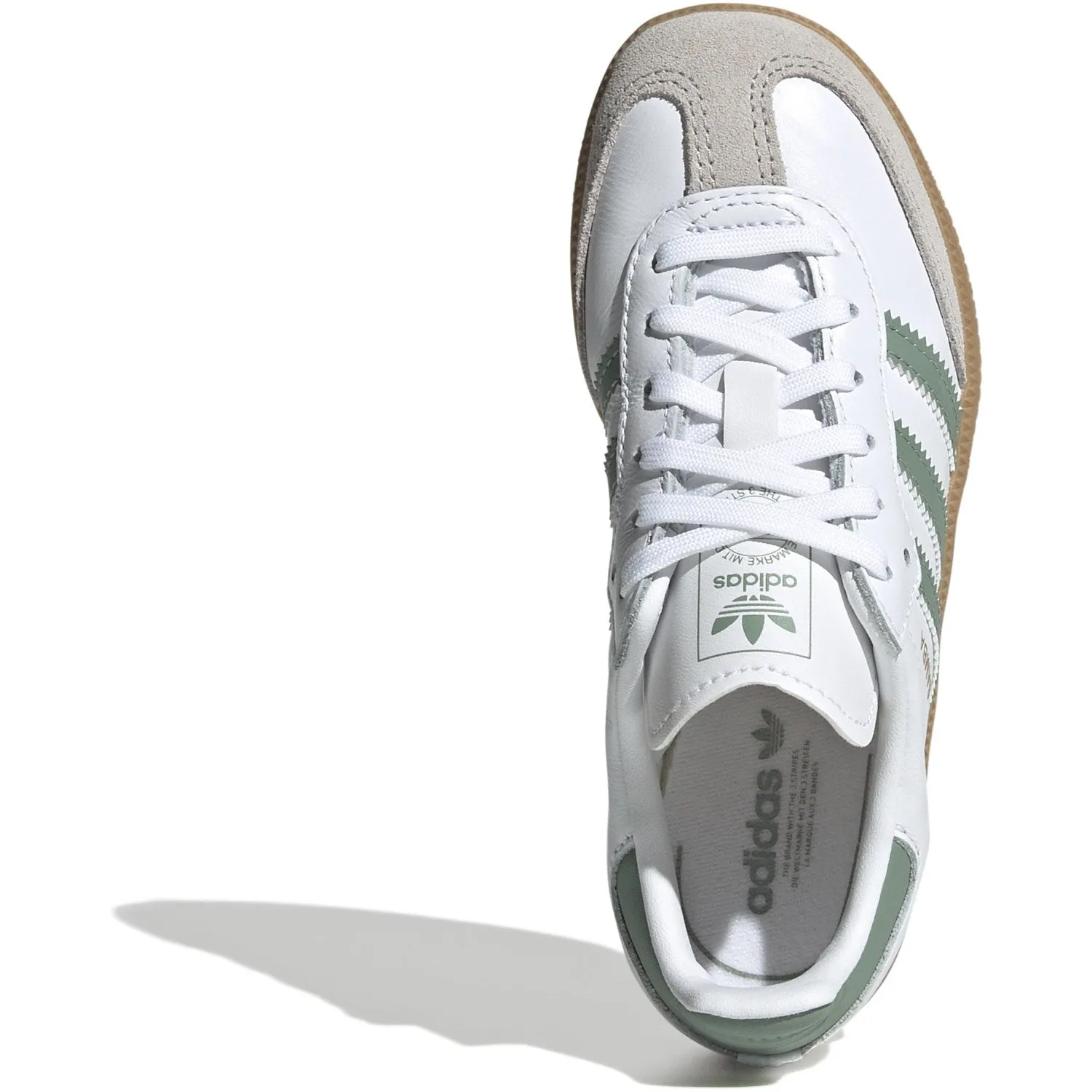 adidas Originals Ftwr Weiß/Silber Grün/Gum 3 Samba Og C Sneakers