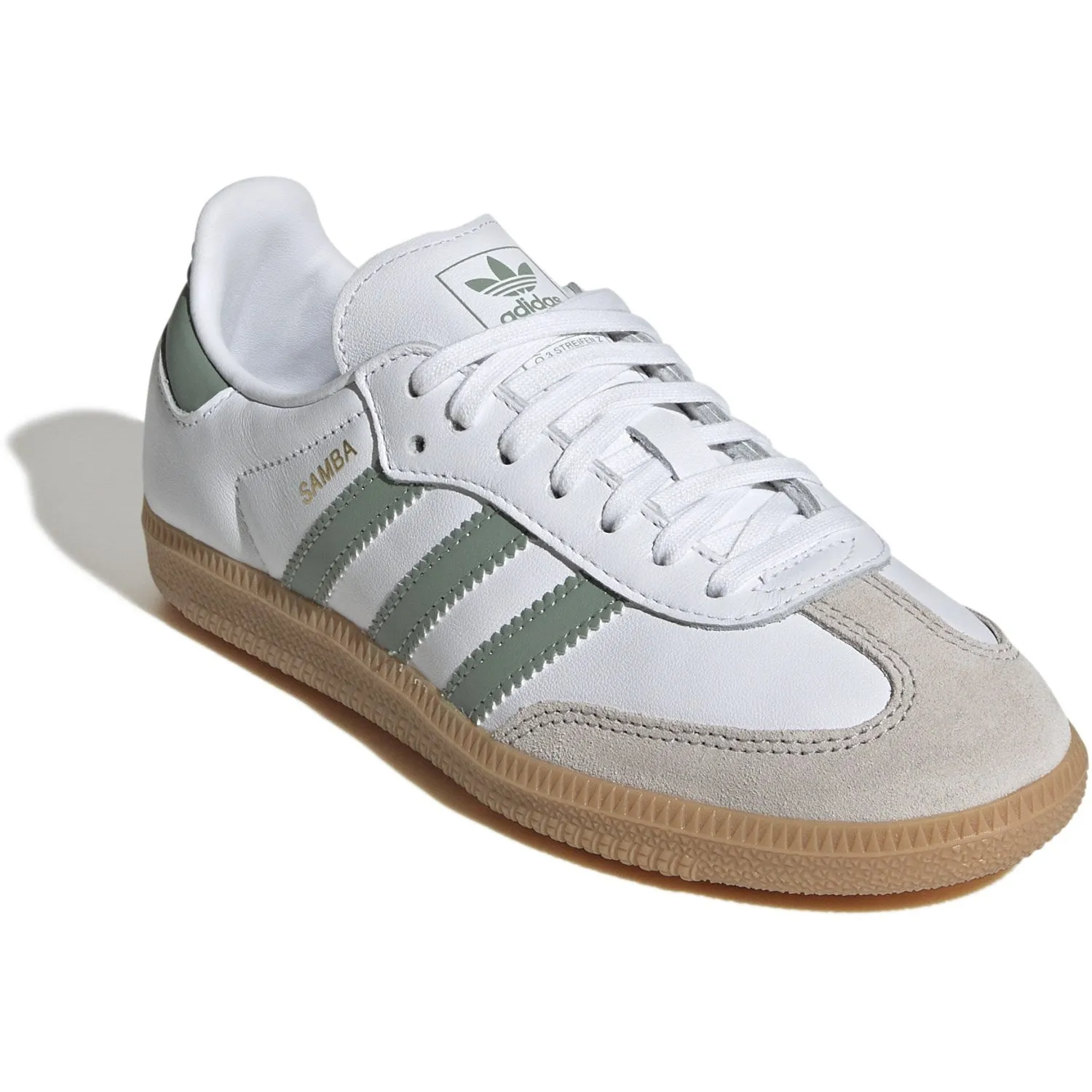 adidas Originals Ftwr Weiß/Silber Grün/Gum 3 Samba Og J Sneakers