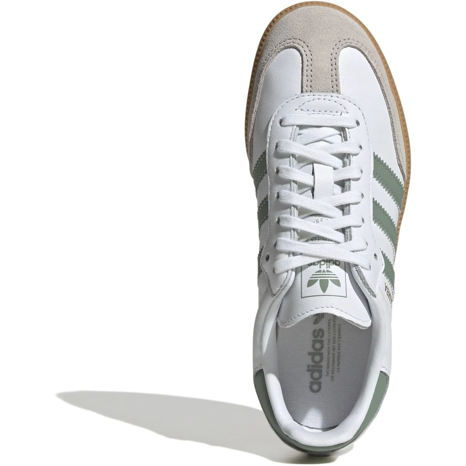 adidas Originals Ftwr Weiß/Silber Grün/Gum 3 Samba Og J Sneakers