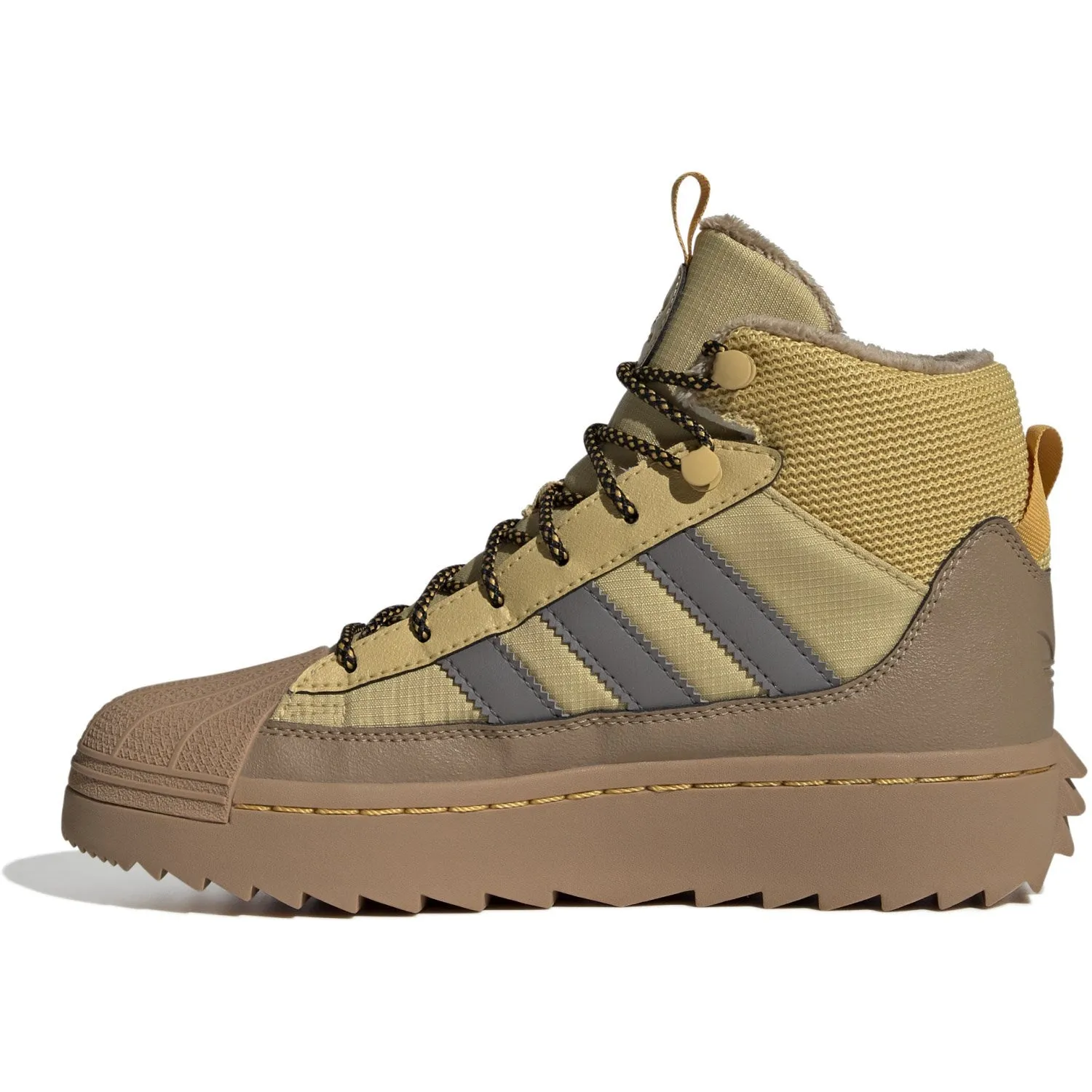 adidas Originals Oat/Charcoal/Core Black Superstar Winter Trek J Stiefel