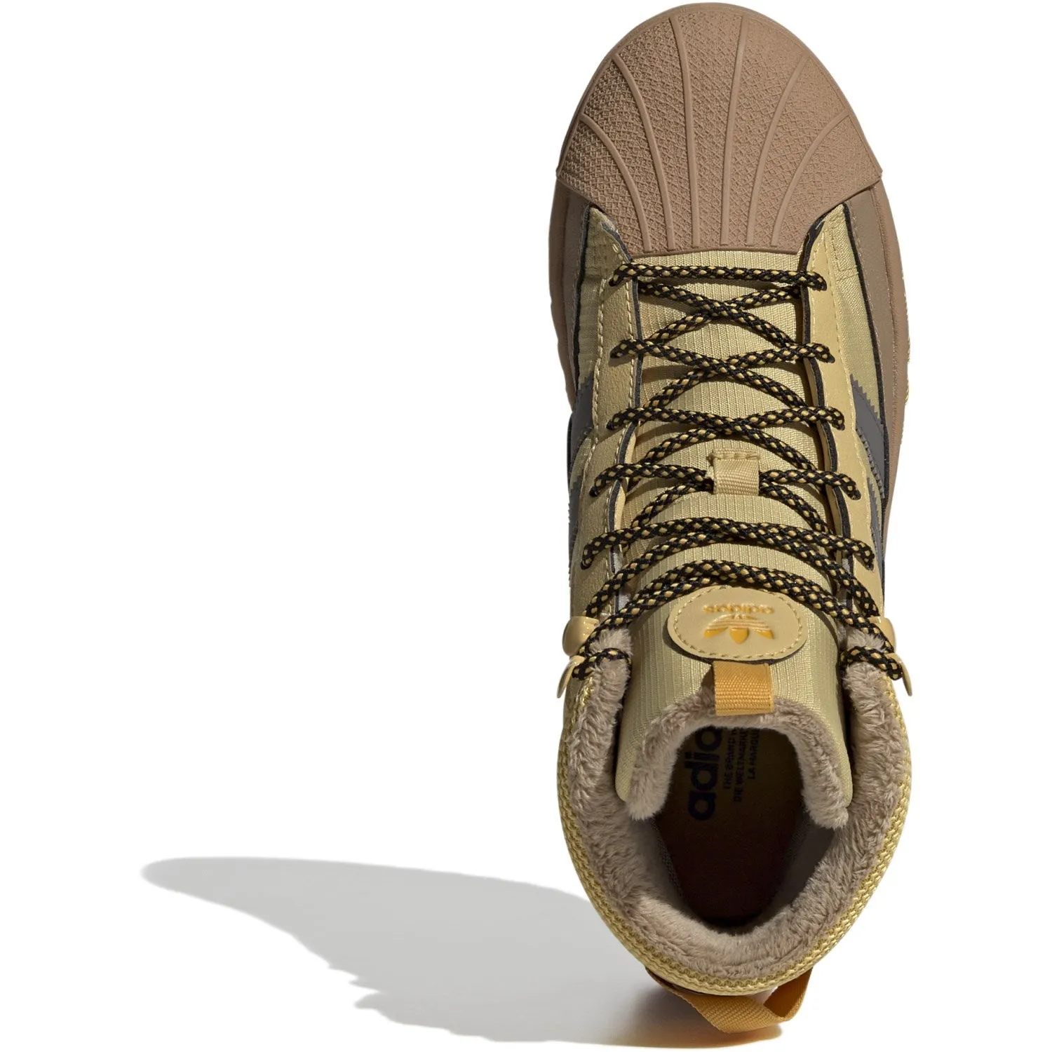 adidas Originals Oat/Charcoal/Core Black Superstar Winter Trek J Stiefel