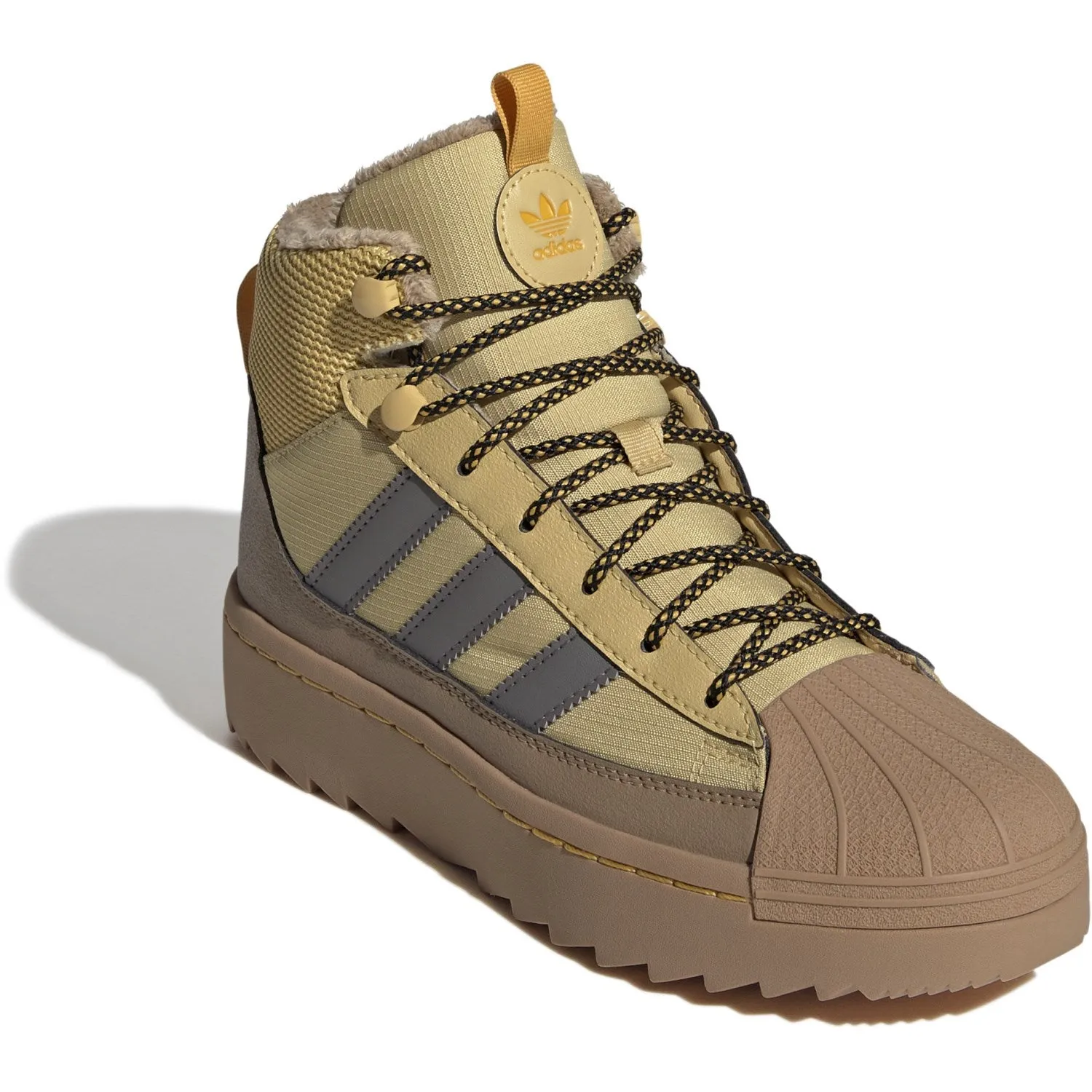 adidas Originals Oat/Charcoal/Core Black Superstar Winter Trek J Stiefel