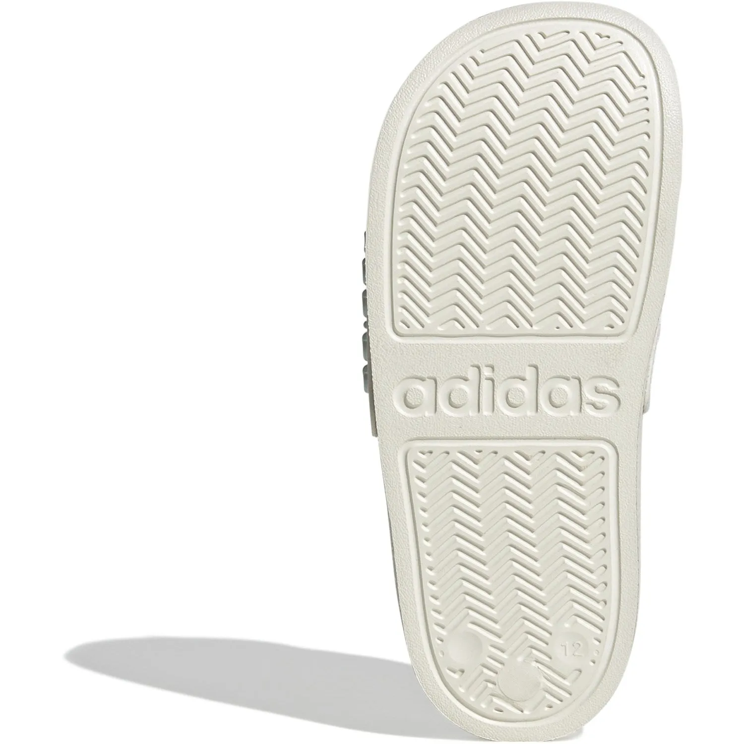 adidas Originals Off White/Bliss Lila/Halo Minze Adilette Dusch-Slides