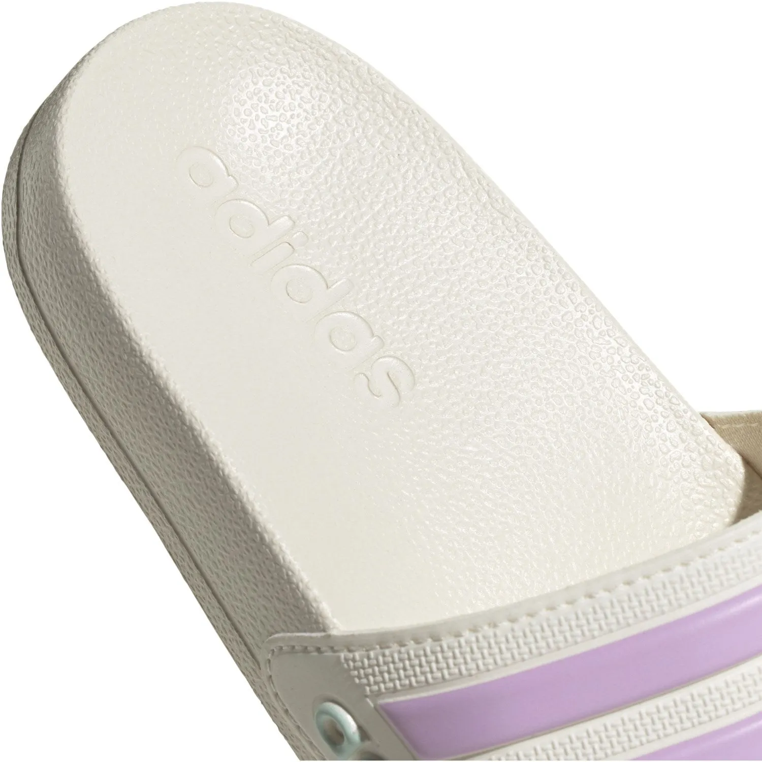 adidas Originals Off White/Bliss Lila/Halo Minze Adilette Dusch-Slides